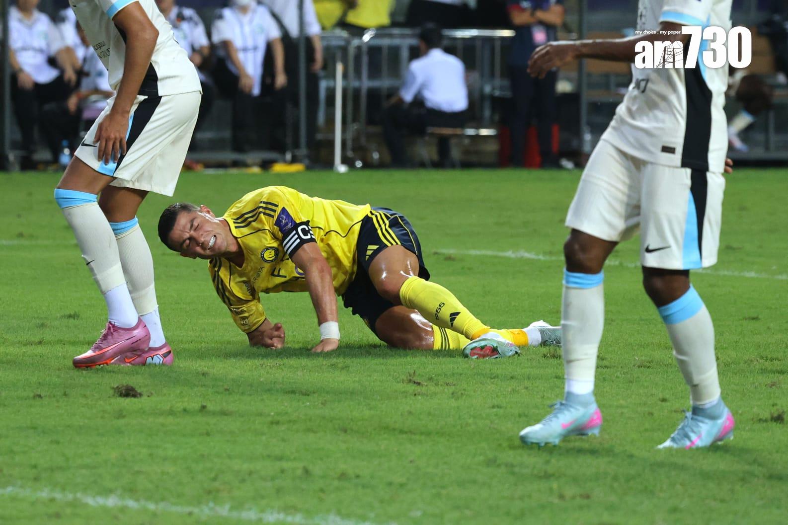 C朗代表艾納斯在大球場上陣。(林俊源攝)