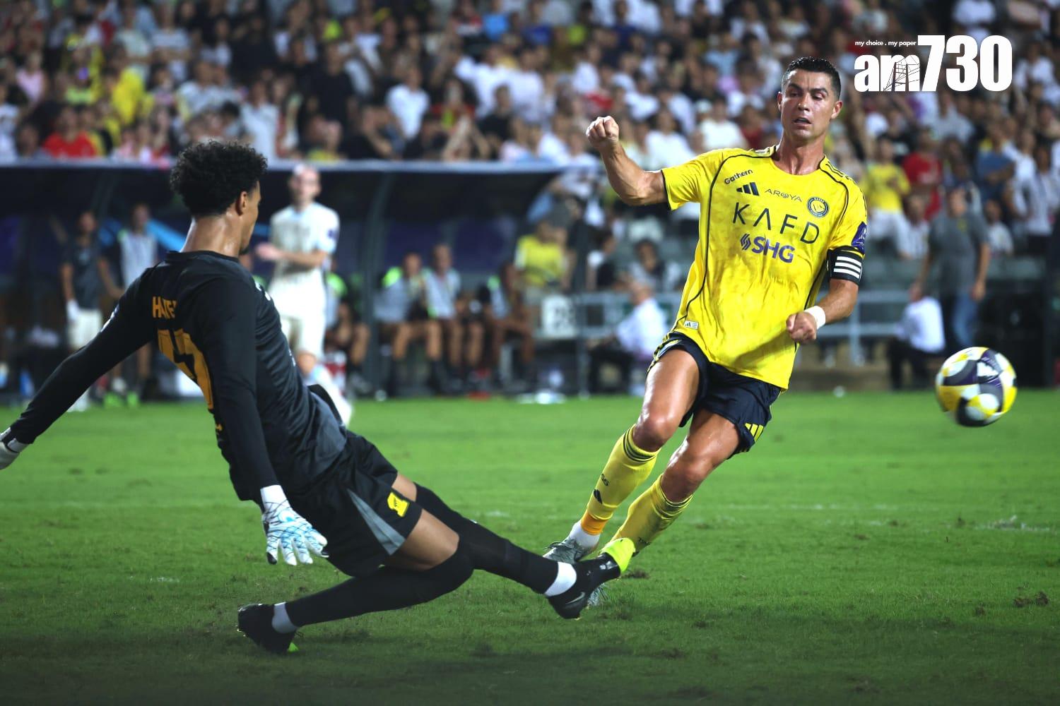 C朗代表艾納斯在大球場上陣。(林俊源攝)