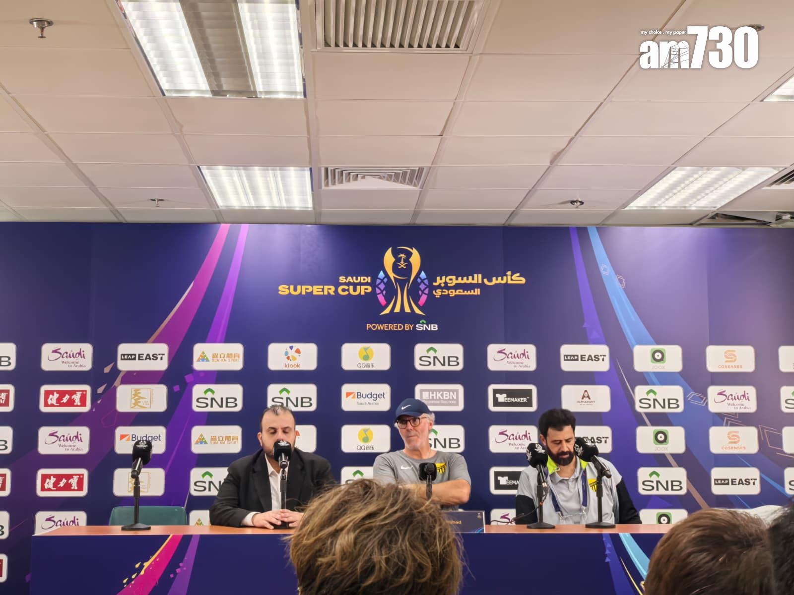 伊蒂哈德主帥白蘭斯。(《am730》記者攝)