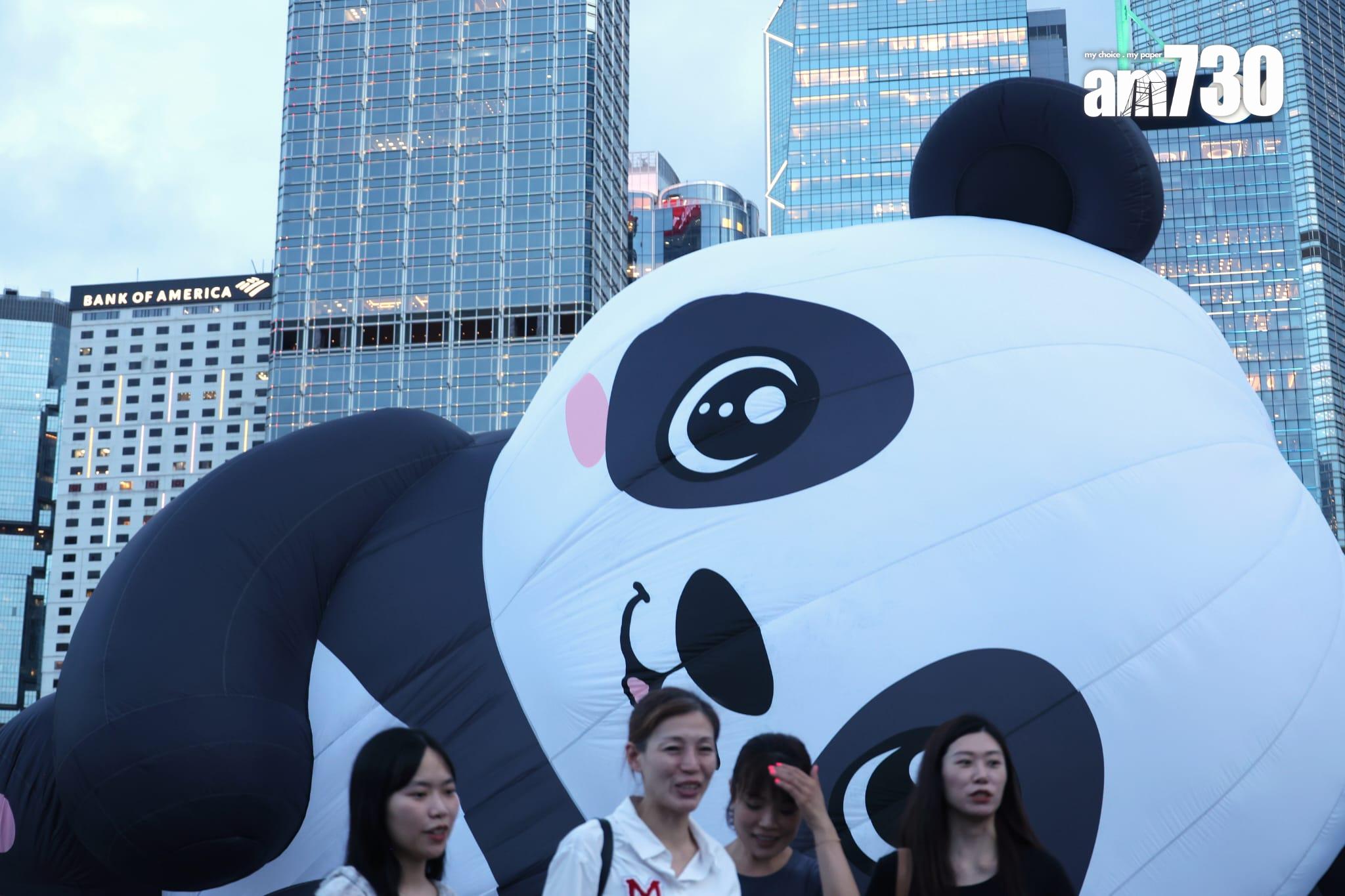 香港熱氣球節9.4起中環舉行 。(林俊源攝)