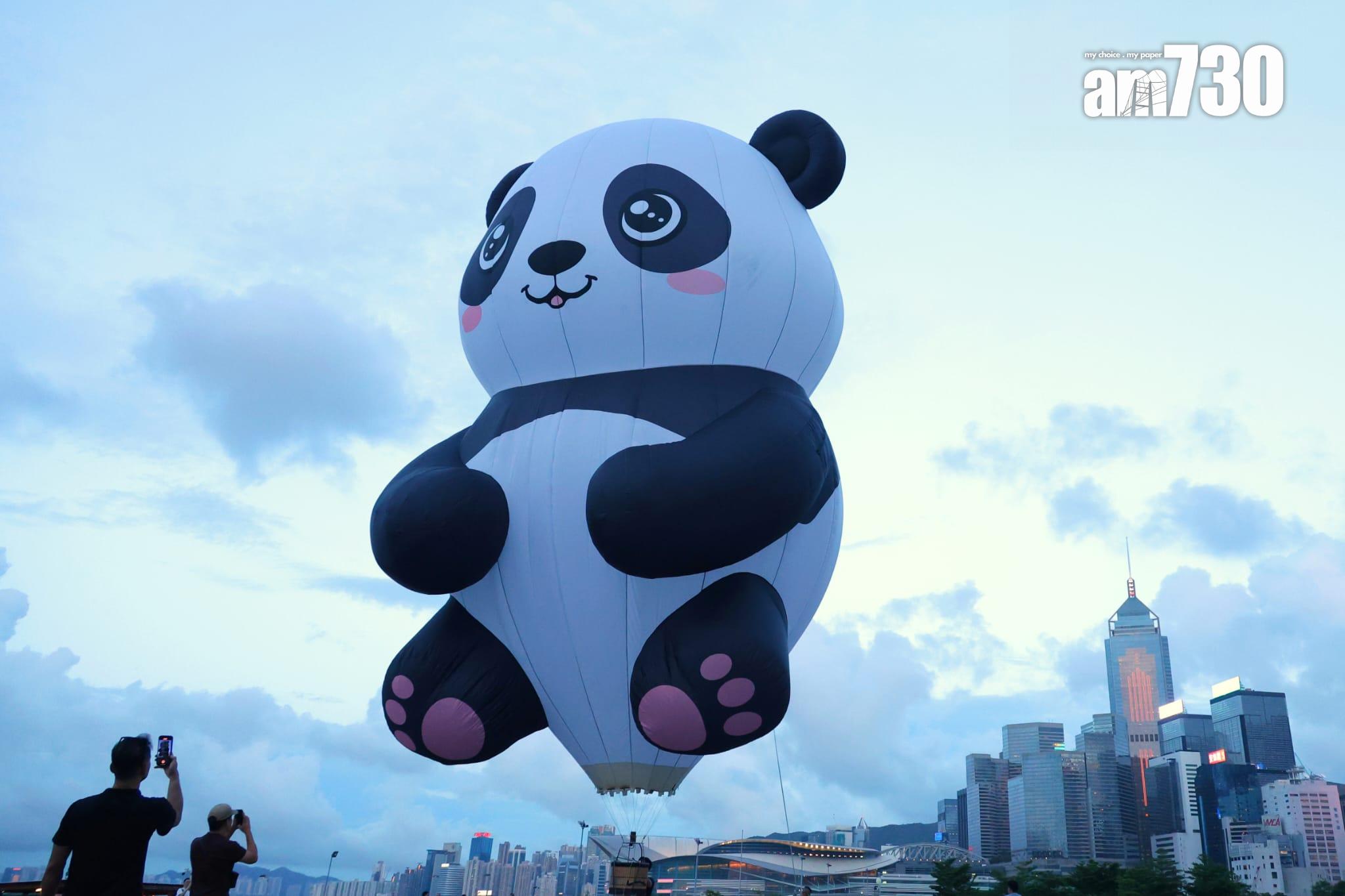 香港熱氣球節9.4起中環舉行 。(林俊源攝)