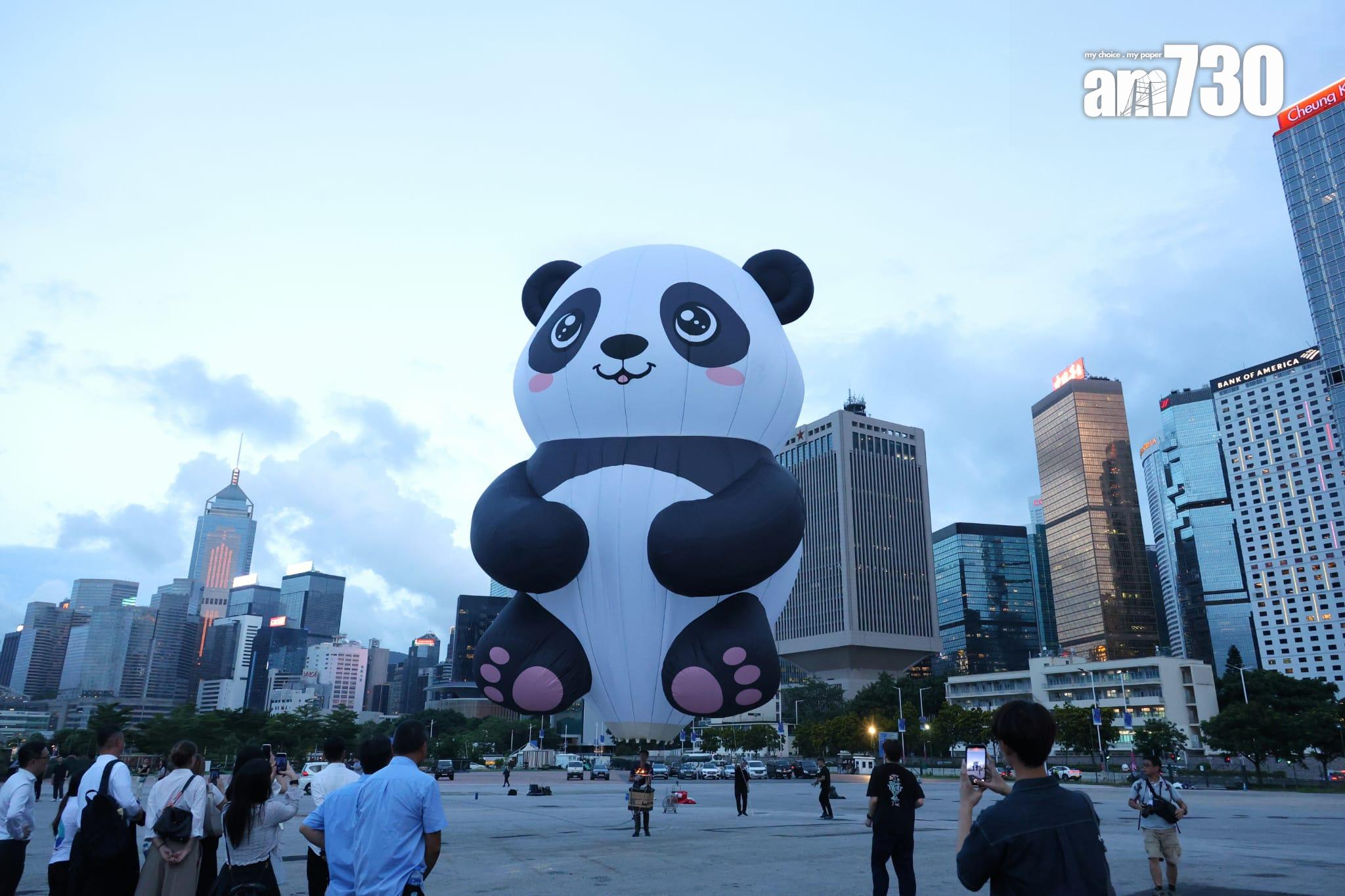 香港熱氣球節9.4起中環舉行 。(林俊源攝)