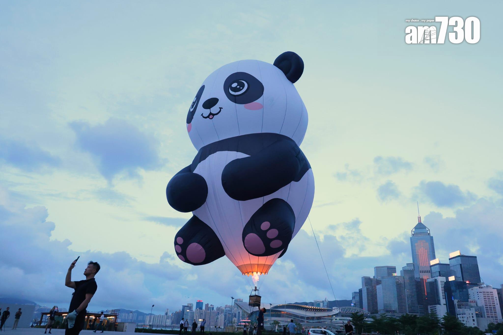 香港熱氣球節9.4起中環舉行 。(林俊源攝)