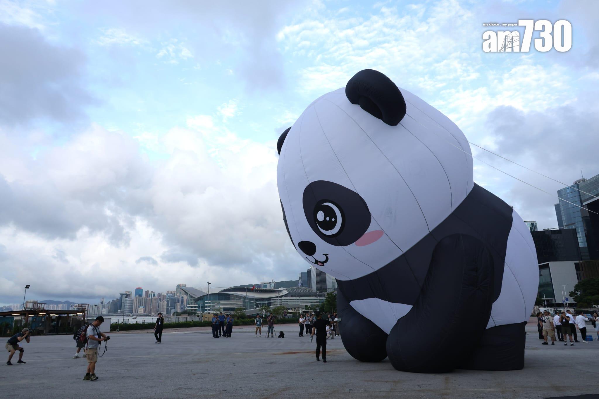 香港熱氣球節9.4起中環舉行 。(林俊源攝)