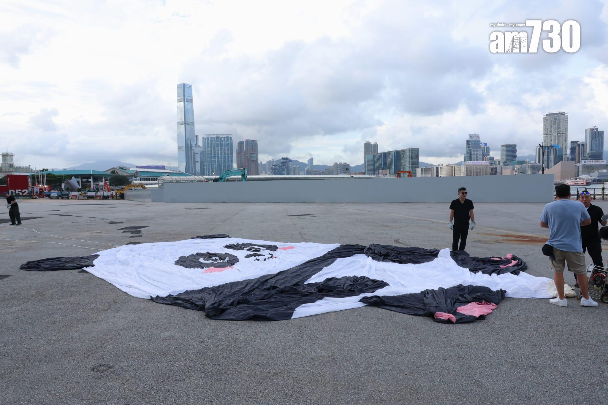 香港熱氣球節9.4起中環舉行 。(林俊源攝)