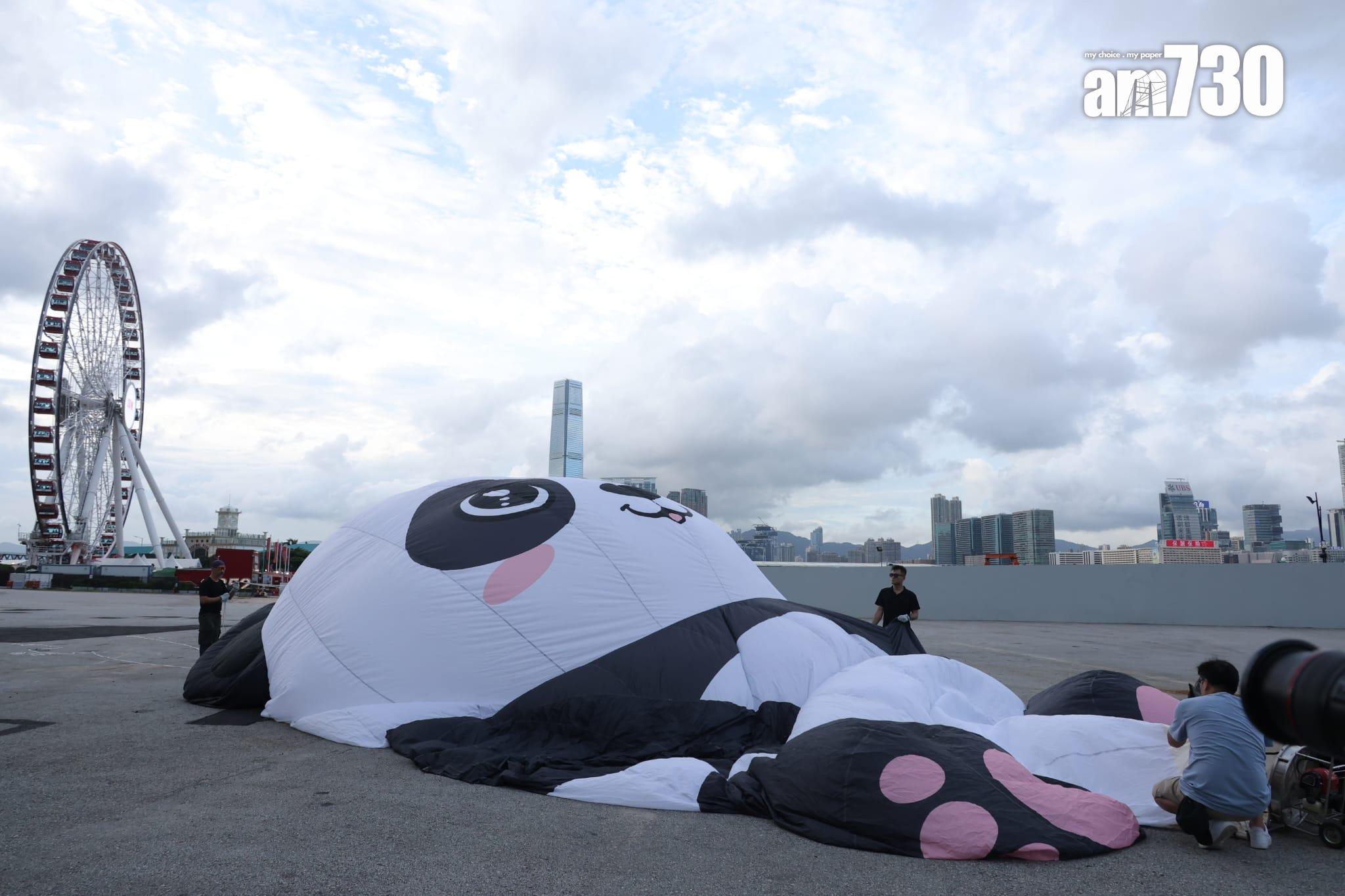 香港熱氣球節9.4起中環舉行 。(林俊源攝)