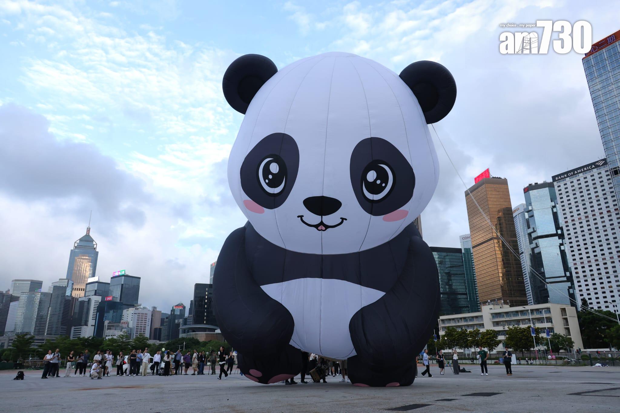 香港熱氣球節9.4起中環舉行 。(林俊源攝)