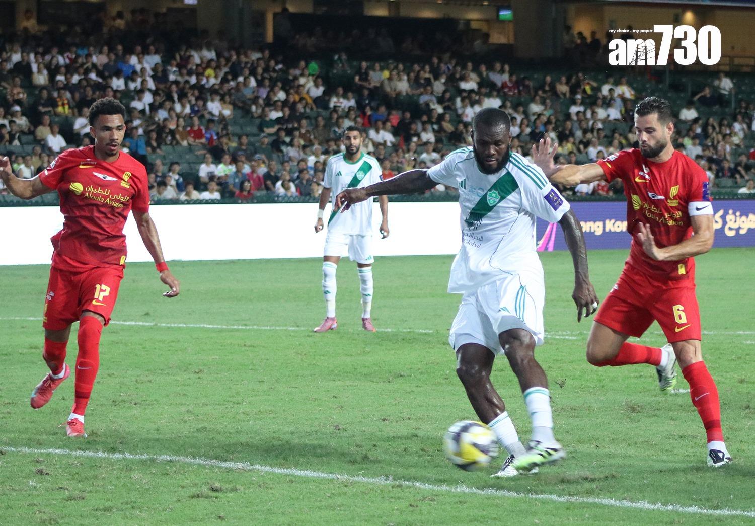 基斯爾為吉達艾阿里追平1:1。(《am730》記者攝)