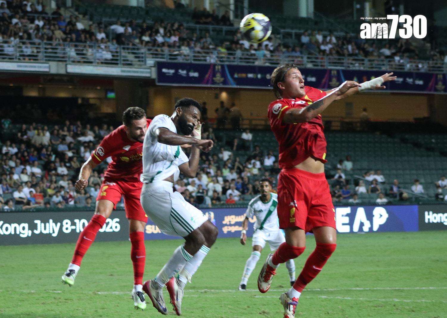 沙特超級盃吉達艾阿里對艾卡迪沙。(《am730》記者攝)