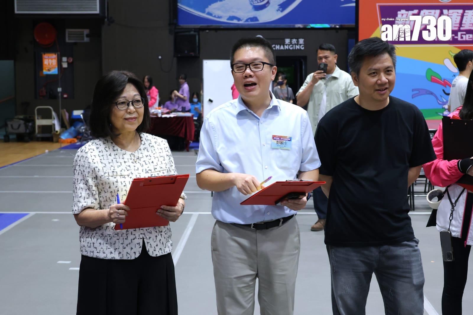 國際婦女會偕香港遊樂場協會、Ageless Arena合辦「新興運動.跨代共融運動會」。(林俊源攝)