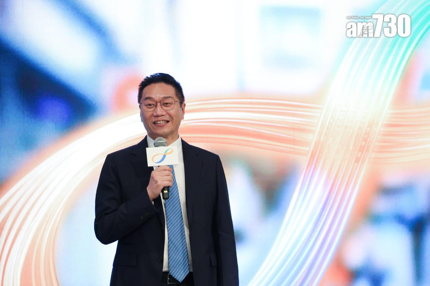 批發及零售界立法會議員邵家輝同樣出席活動。 (吳康琦攝)