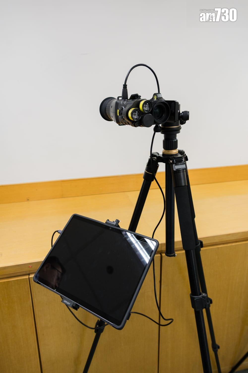 食環署引入「冷氣機滴水調查系統」便利晚間執法。 (周令知攝)