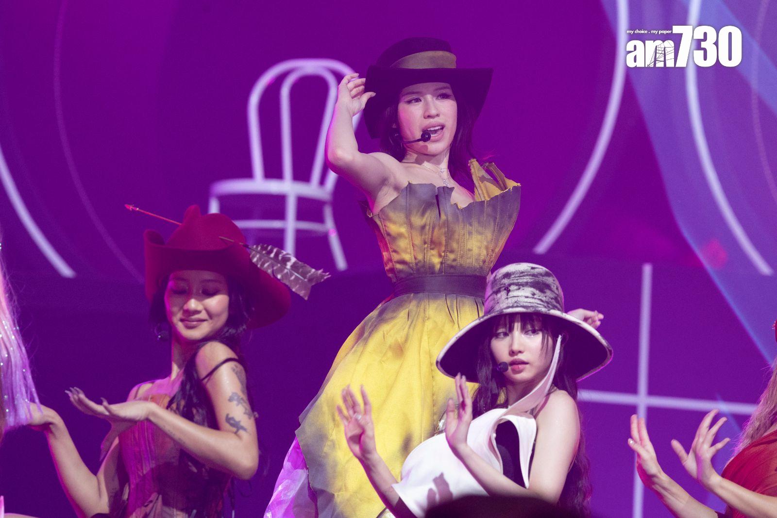 Winka說︰「我覺得我喺今個演唱會,終於享受到跳舞唱歌嗰一種自信、開心,我唔再驚我做成點。」(蘇文傑攝)