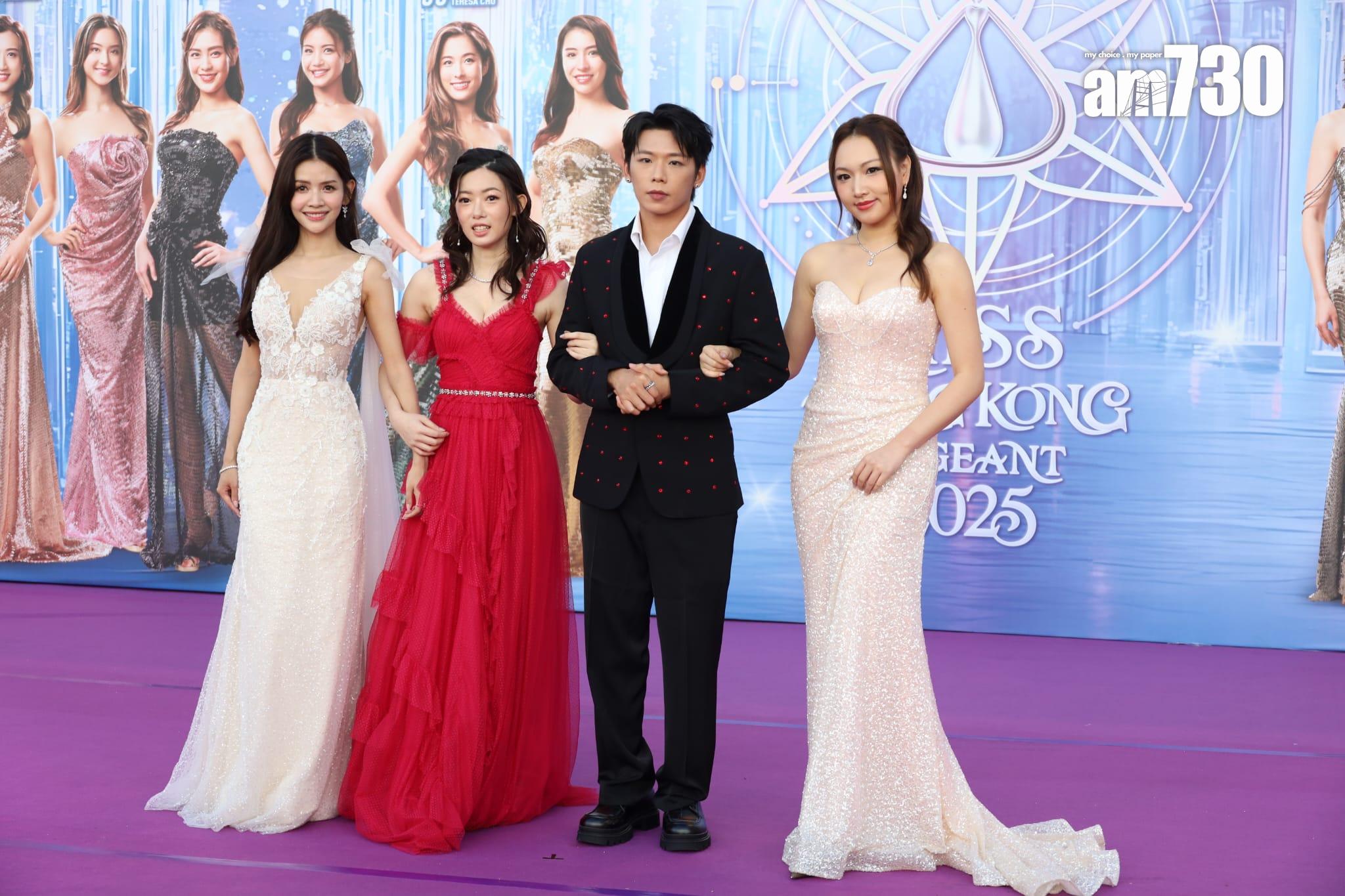 陳熙蕊(左)、張盈悅(左二)、黃子桐(右)