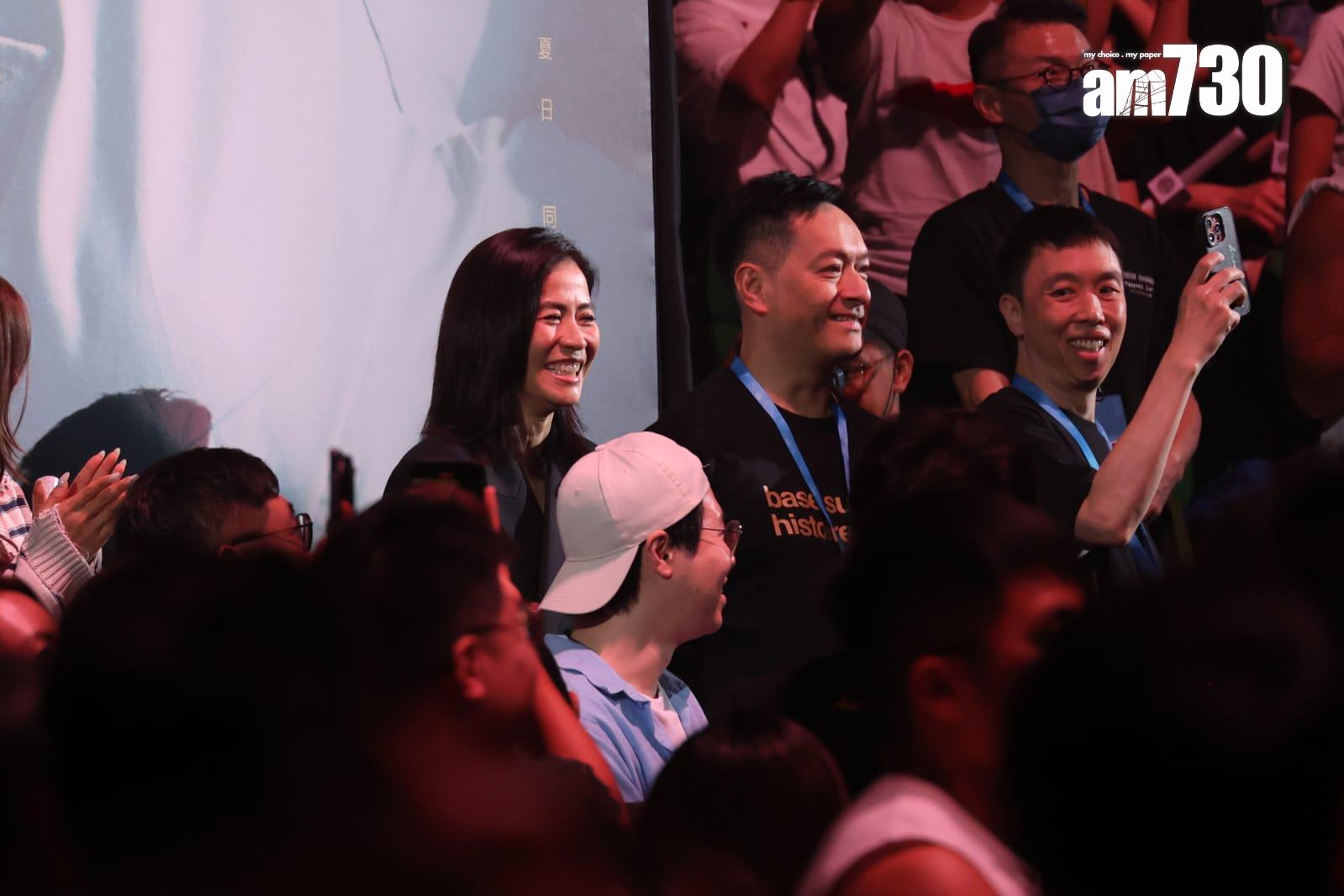 林家謙透露特地安排宣萱從嘉賓席走上紅館舞台,以免她太大壓力。 (林俊源攝)