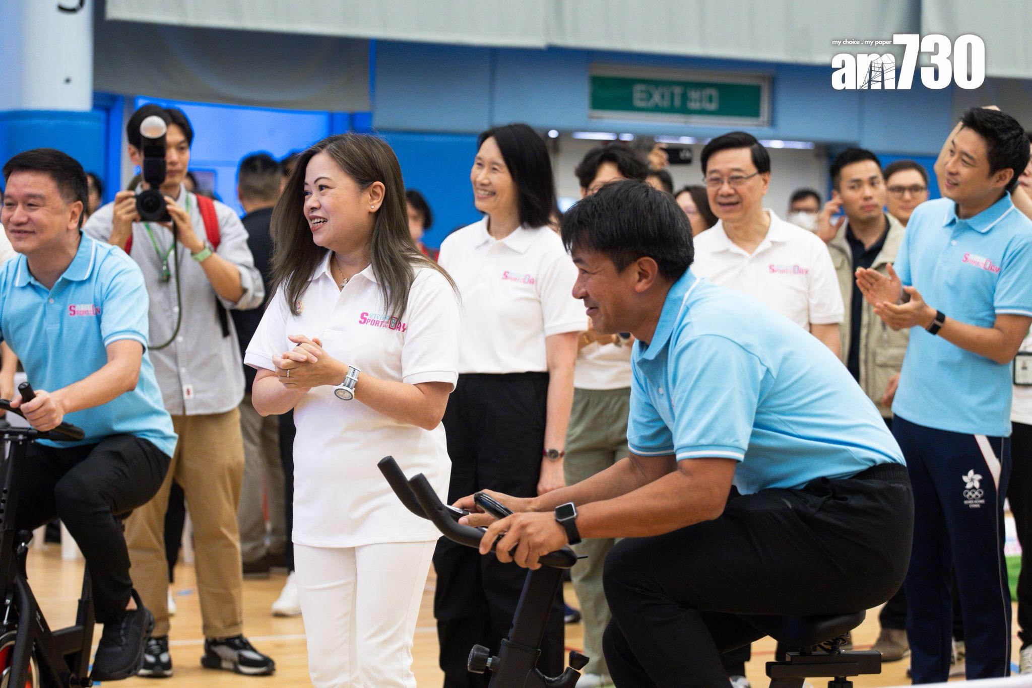 文化體育及旅遊局長羅淑佩參與活動。(周令知攝)
