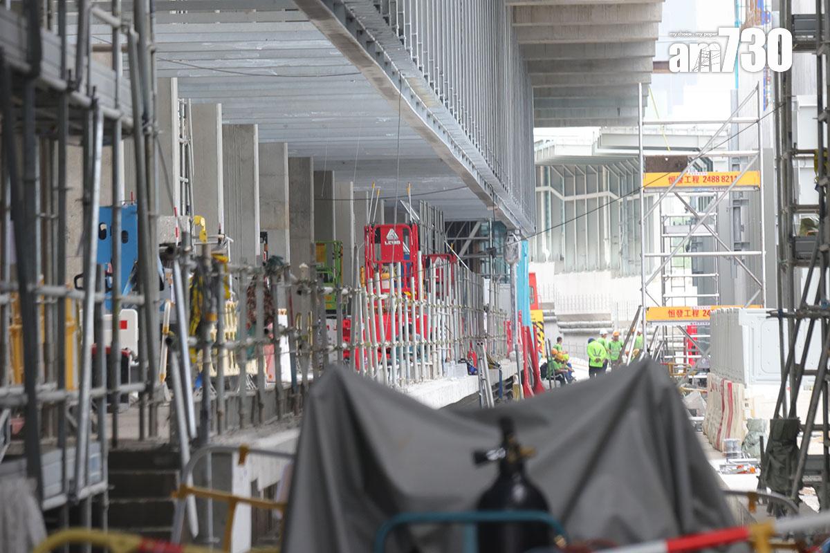 港鐵現正在東涌綫興建東涌東站。(資料圖片/吳康琦攝)