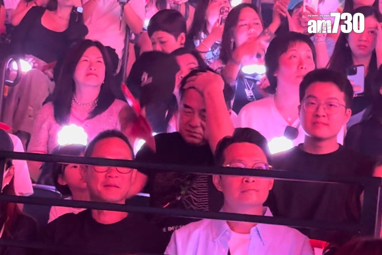 呂方一家三口現身GD演唱會。 (娛樂組攝)