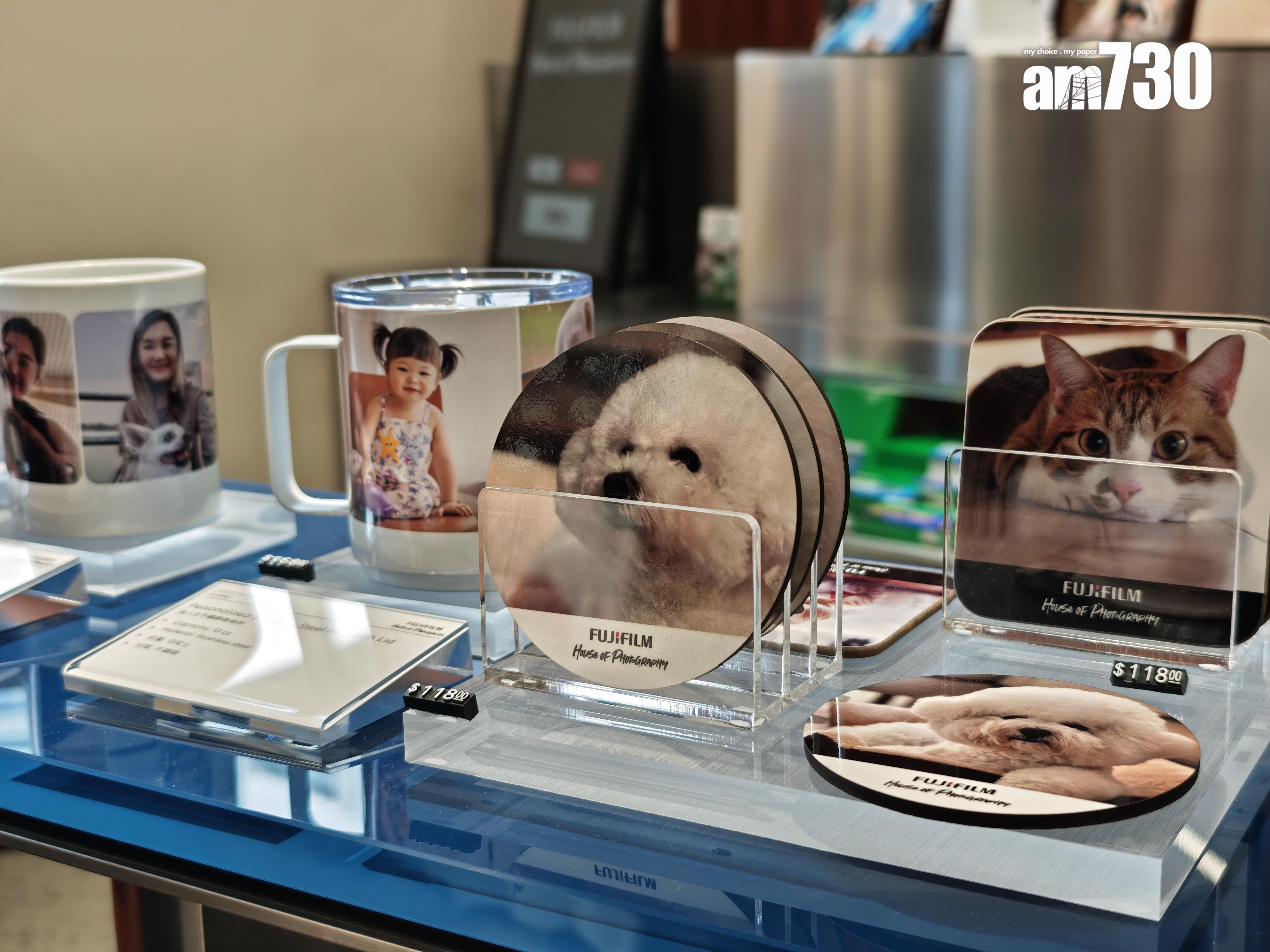 影像禮品專區可將相片製成個人化禮品。