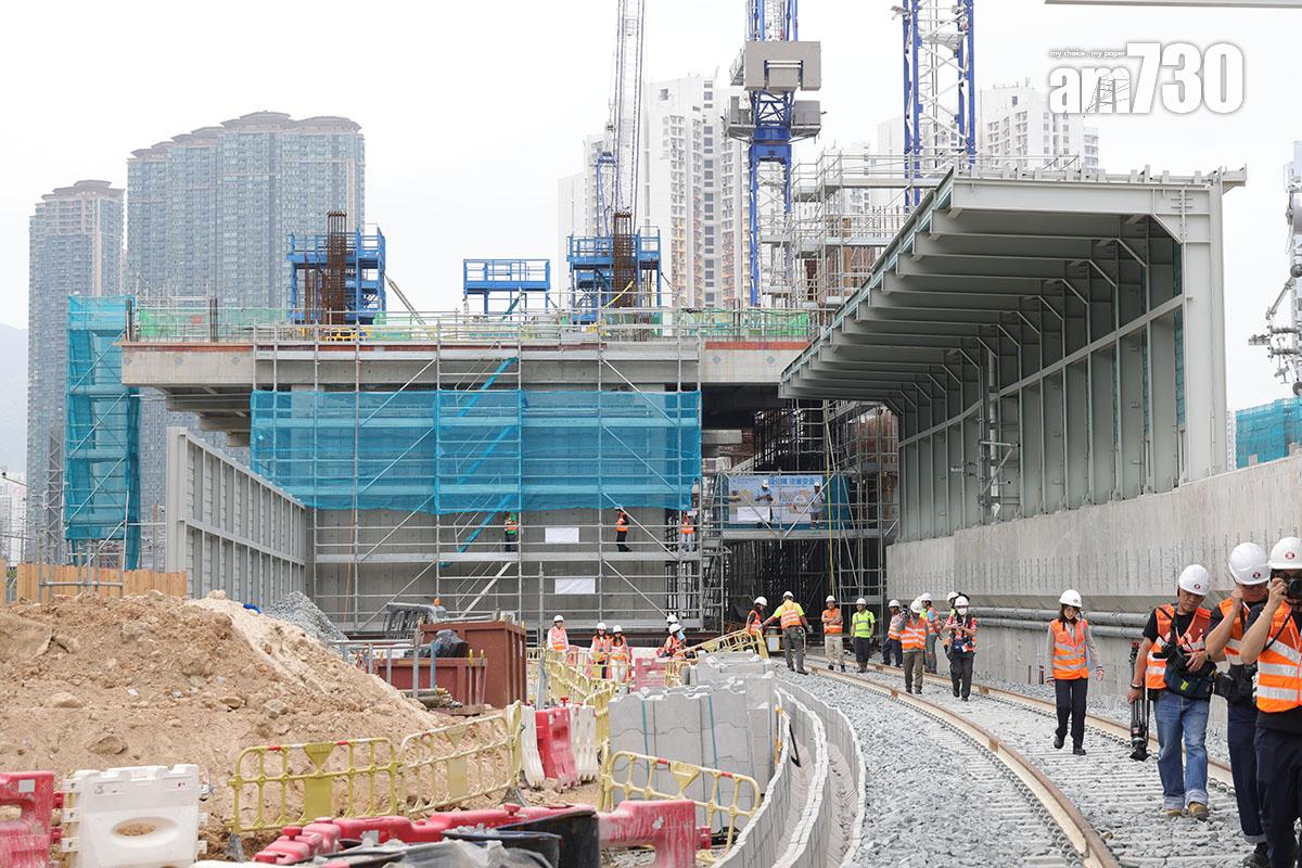 港鐵現正在東涌綫興建東涌東站。(資料圖片/吳康琦攝)