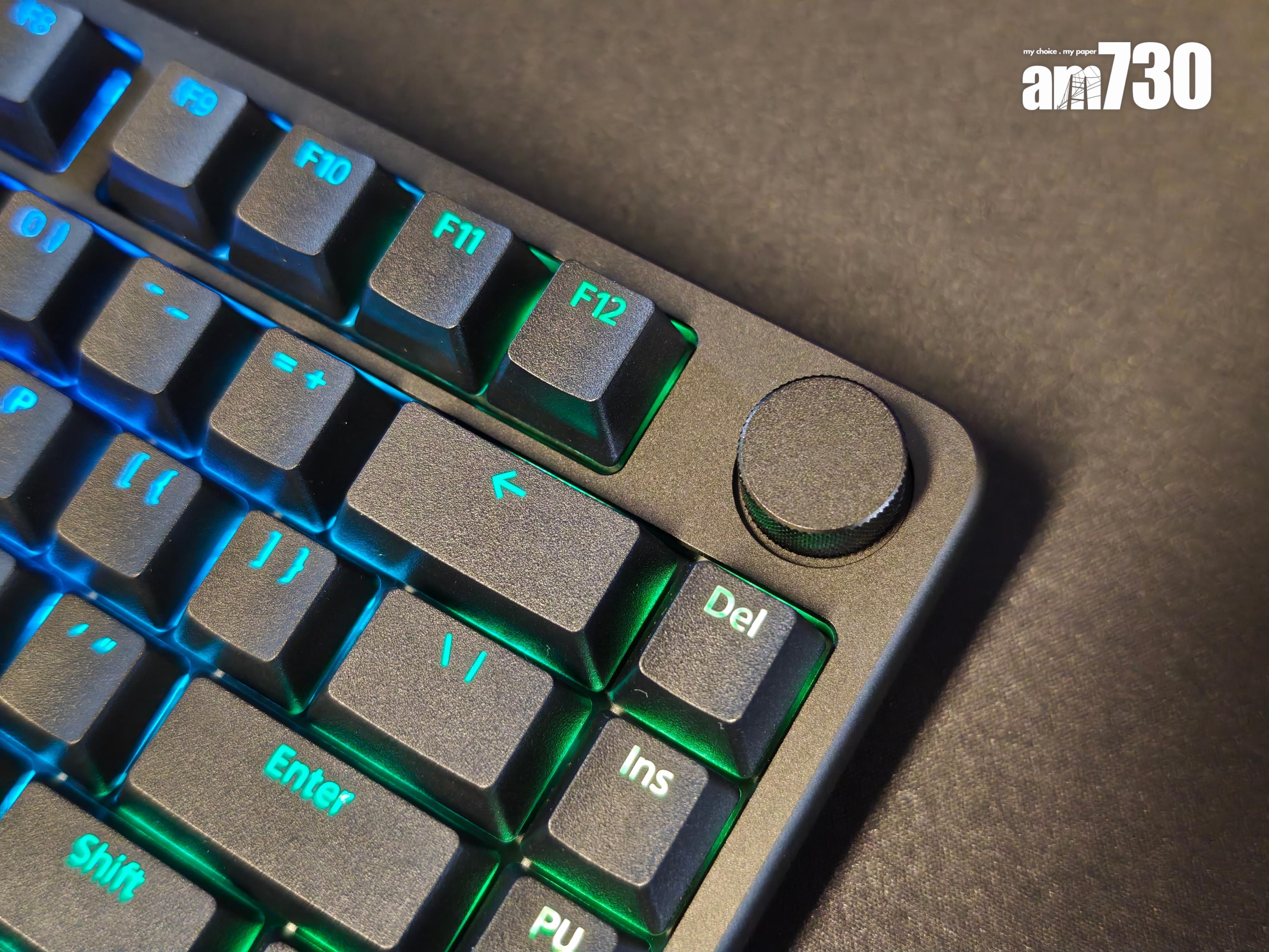 INZONE KBD-H75的額外按鍵不算多,只有一個音量旋鈕。