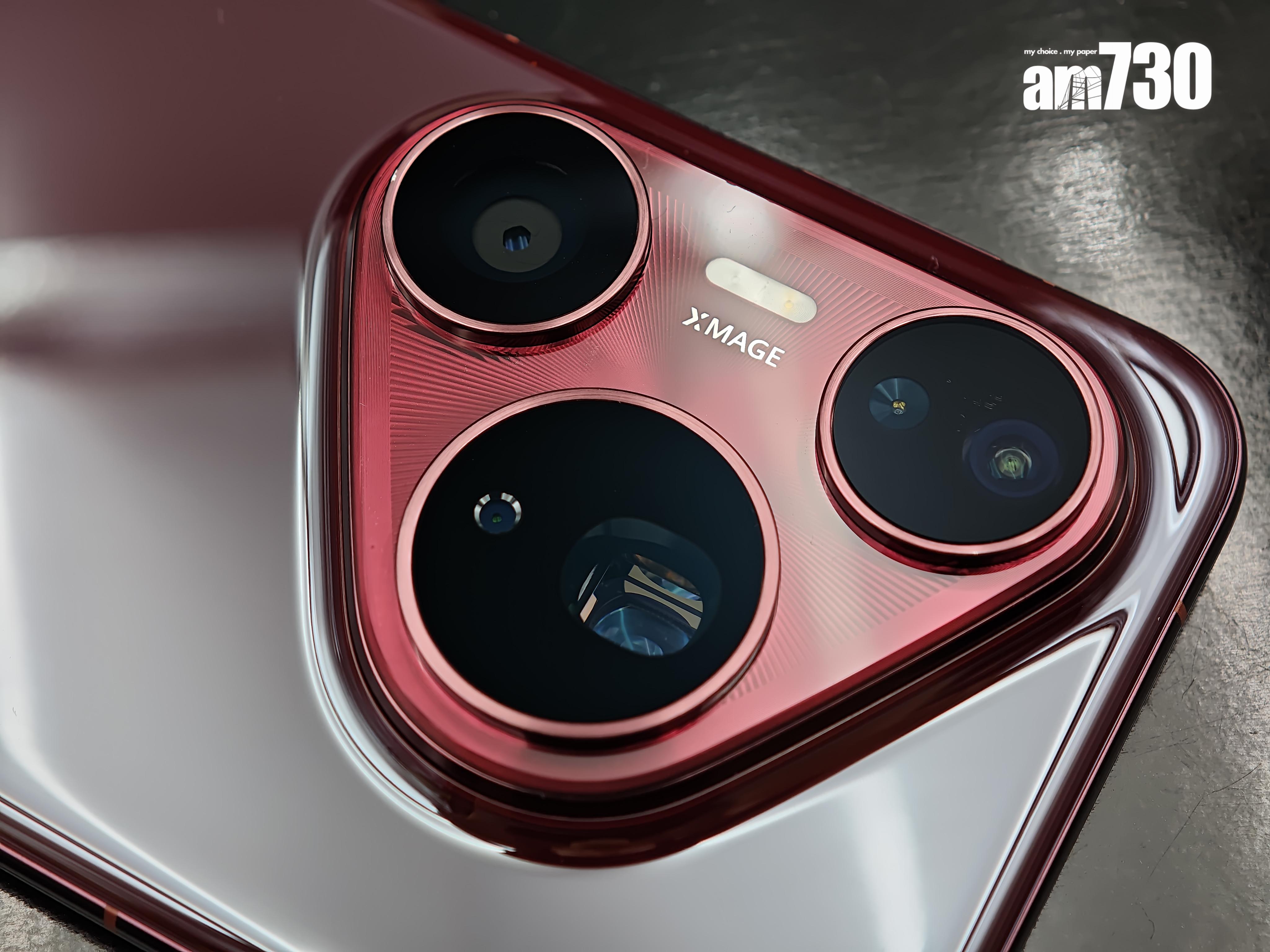 HUAWEI Pura 80 Pro風向標相機模組配太陽飾紋,有1吋超聚光鏡頭。