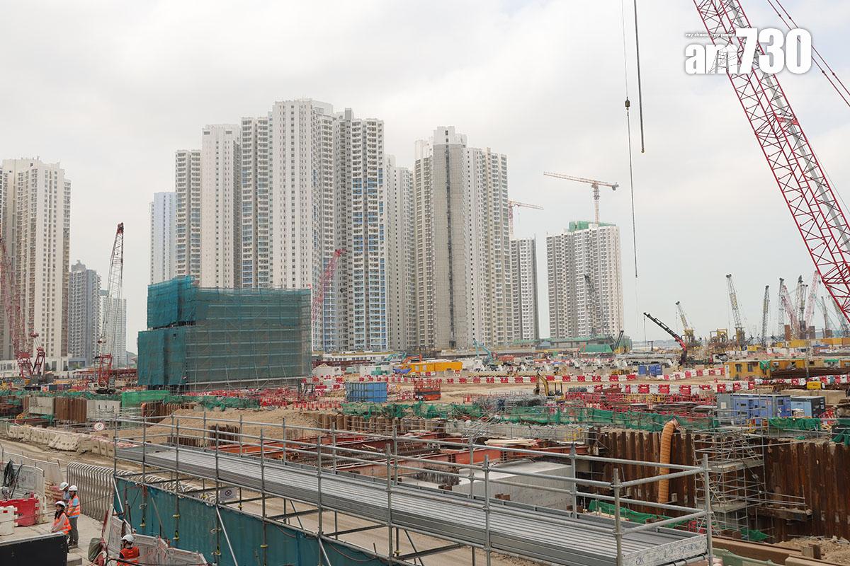 港鐵現正在東涌綫興建東涌東站。(資料圖片/吳康琦攝)