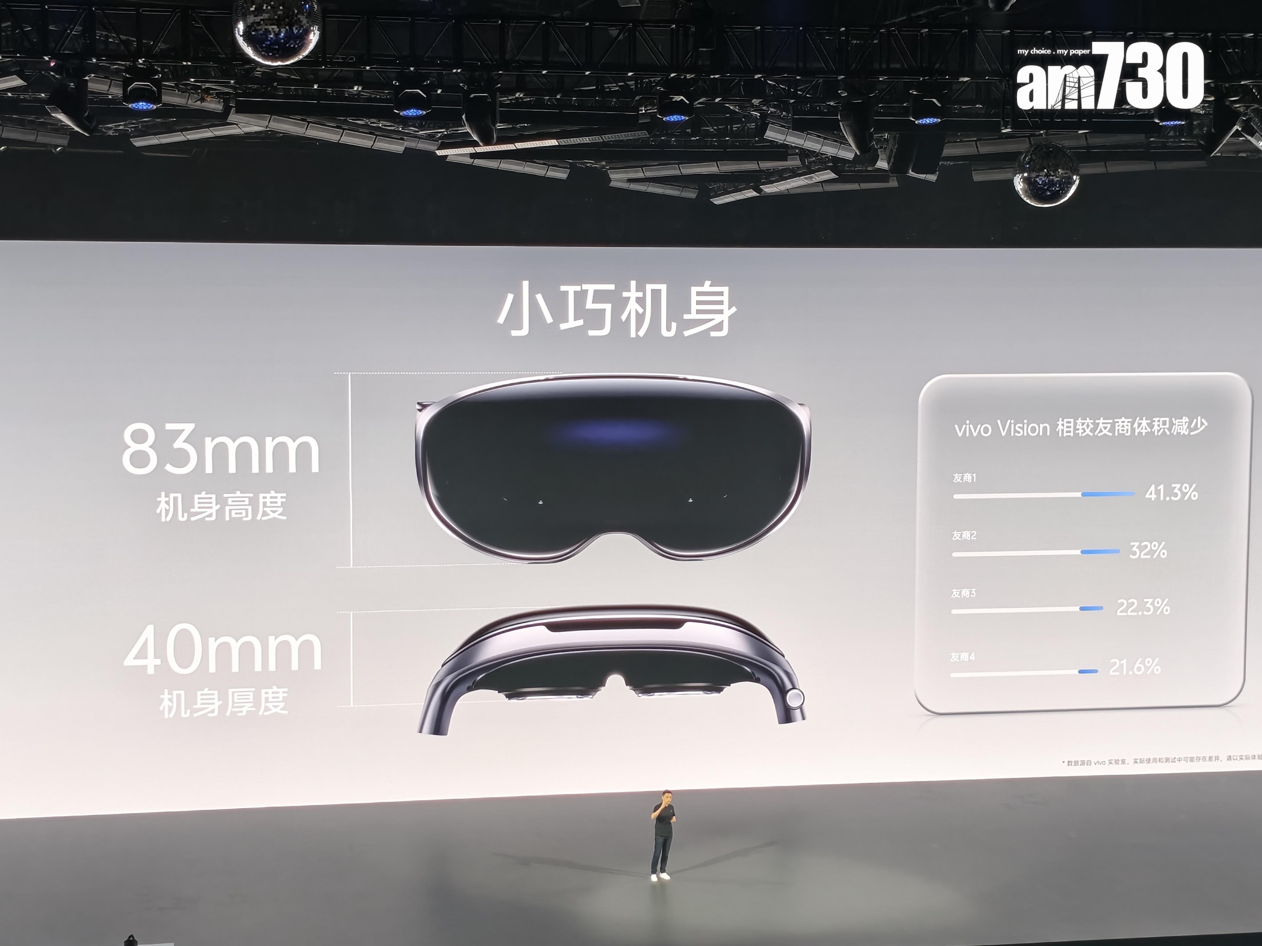 vivo Vision機身尺寸小巧。