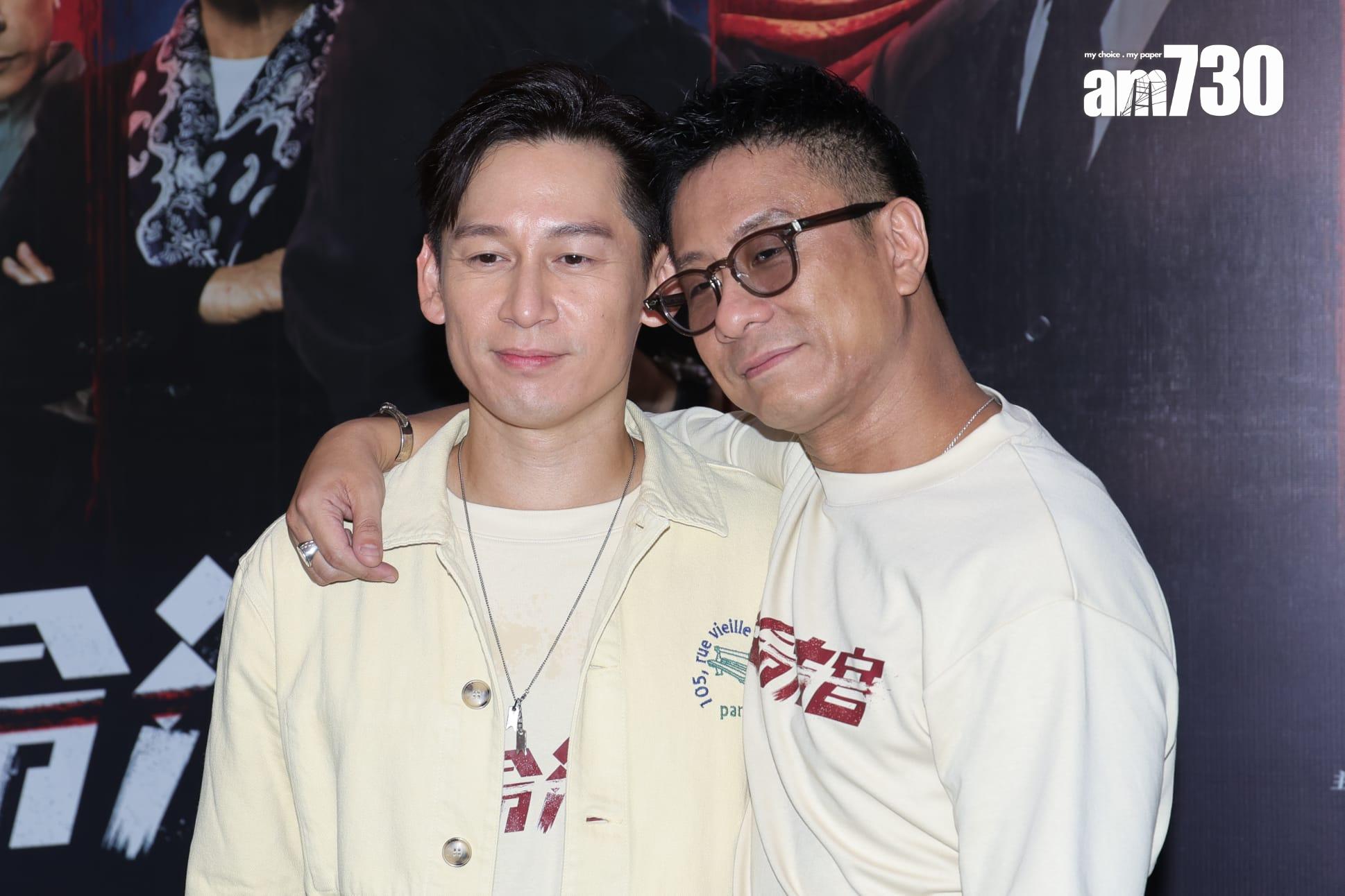 朱栢康笑言要瞓在駱振偉大髀上開live。(吳康琦攝)