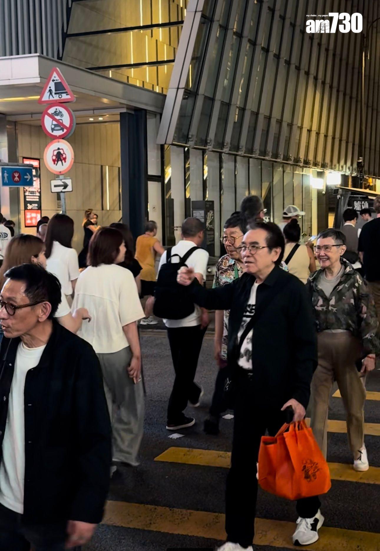 姜大衛、胡楓一同現身中環。 (娛樂組攝)