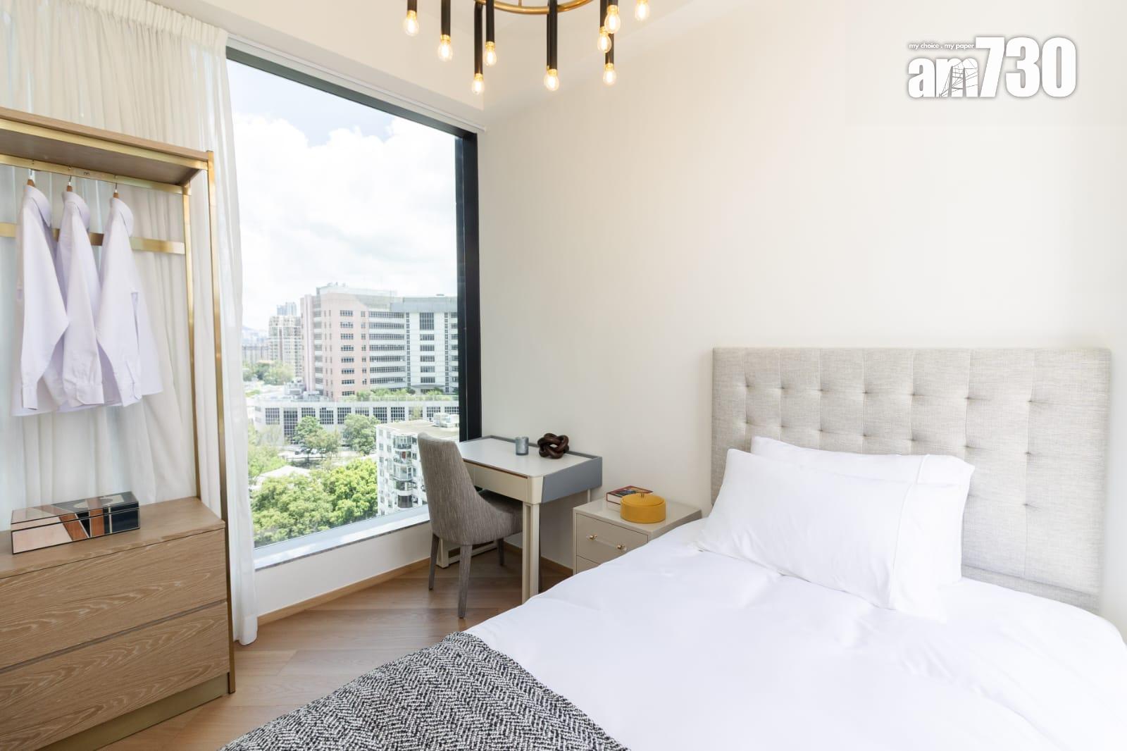 譽林示範單位|1386呎三房兩套連傢俬 落地玻璃窗擁覽加多利山景致 (多圖有片)|何文田新盤