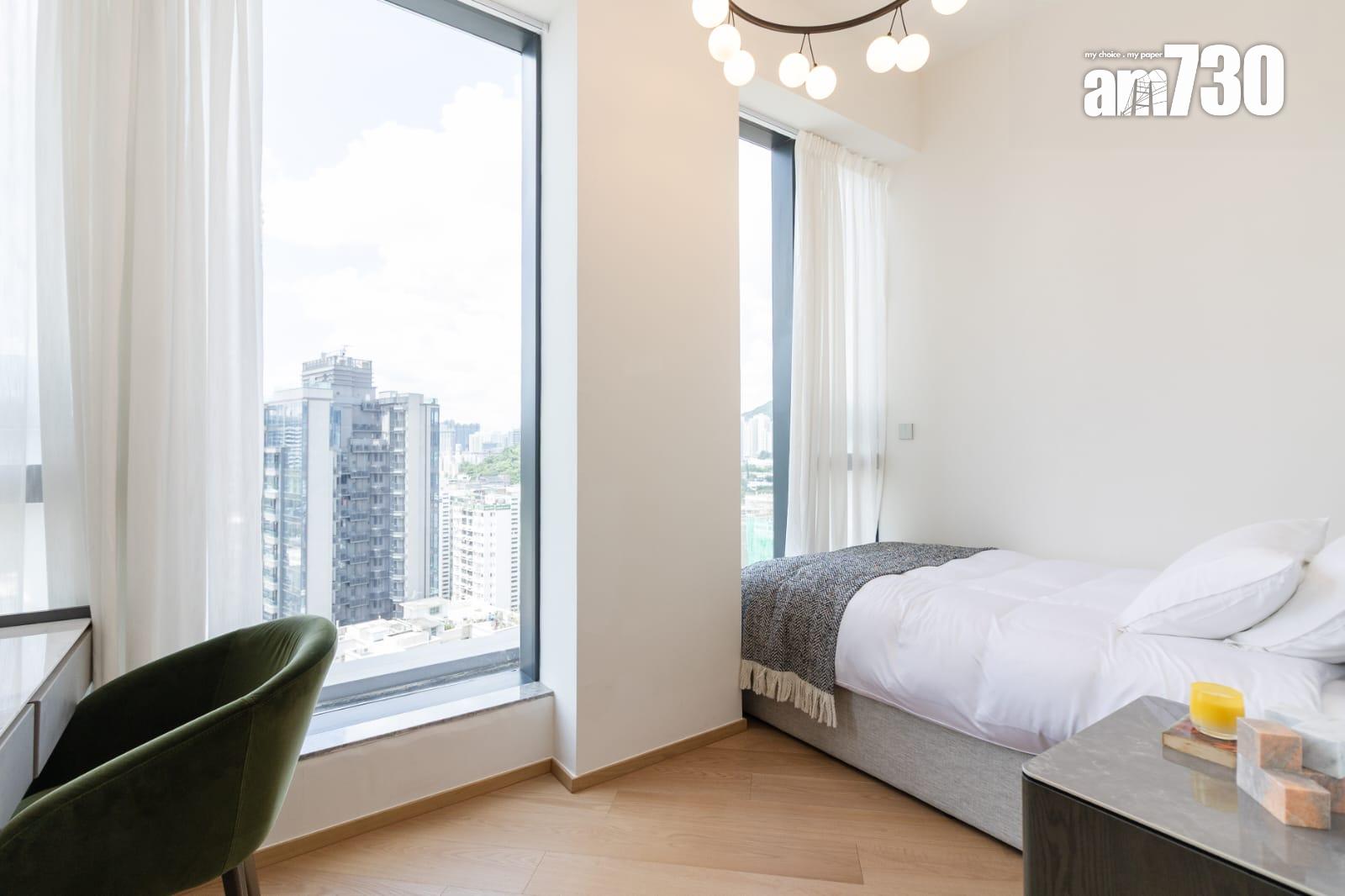 譽林示範單位|1386呎三房兩套連傢俬 落地玻璃窗擁覽加多利山景致 (多圖有片)|何文田新盤