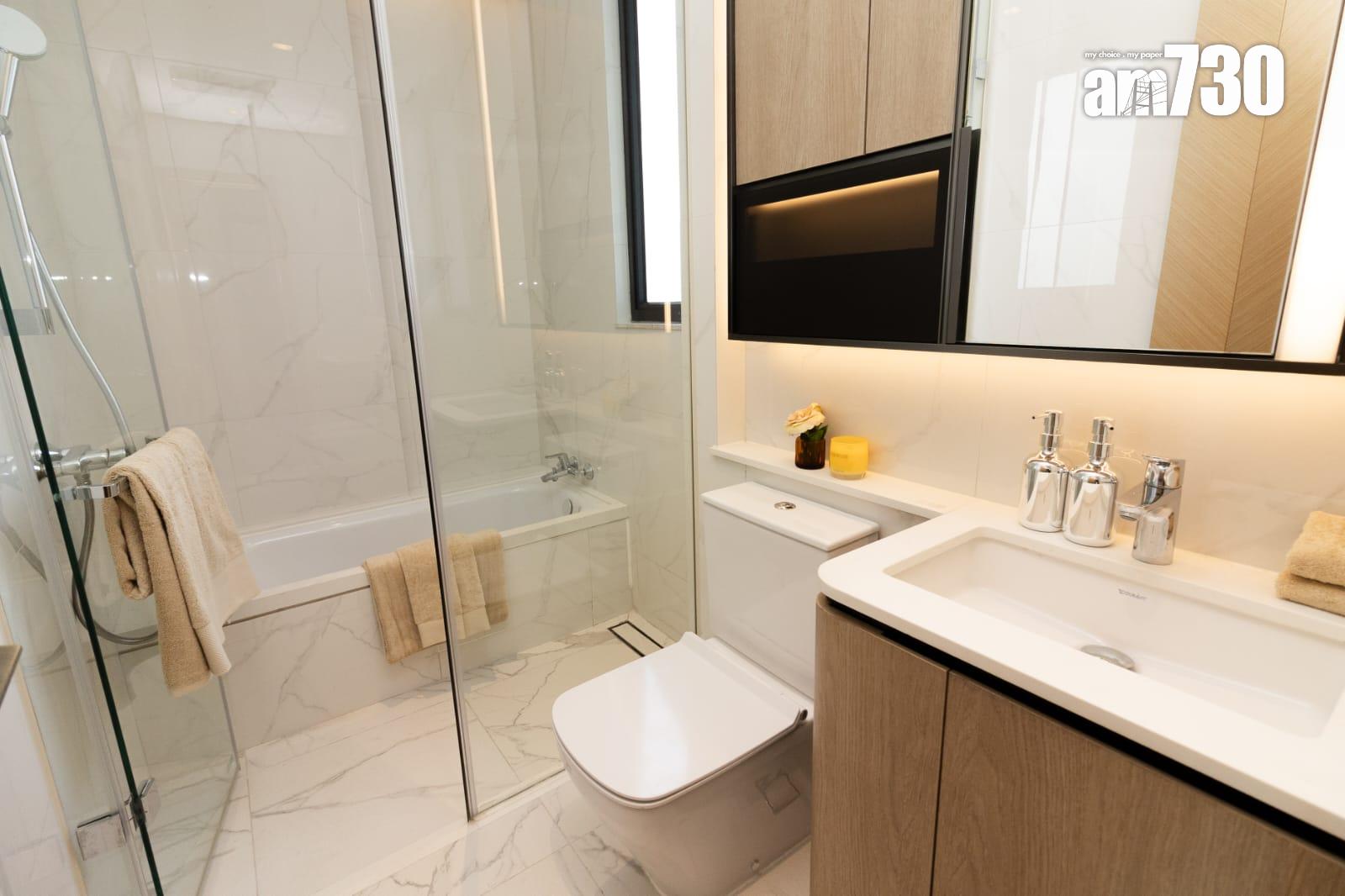 譽林示範單位|1386呎三房兩套連傢俬 落地玻璃窗擁覽加多利山景致 (多圖有片)|何文田新盤