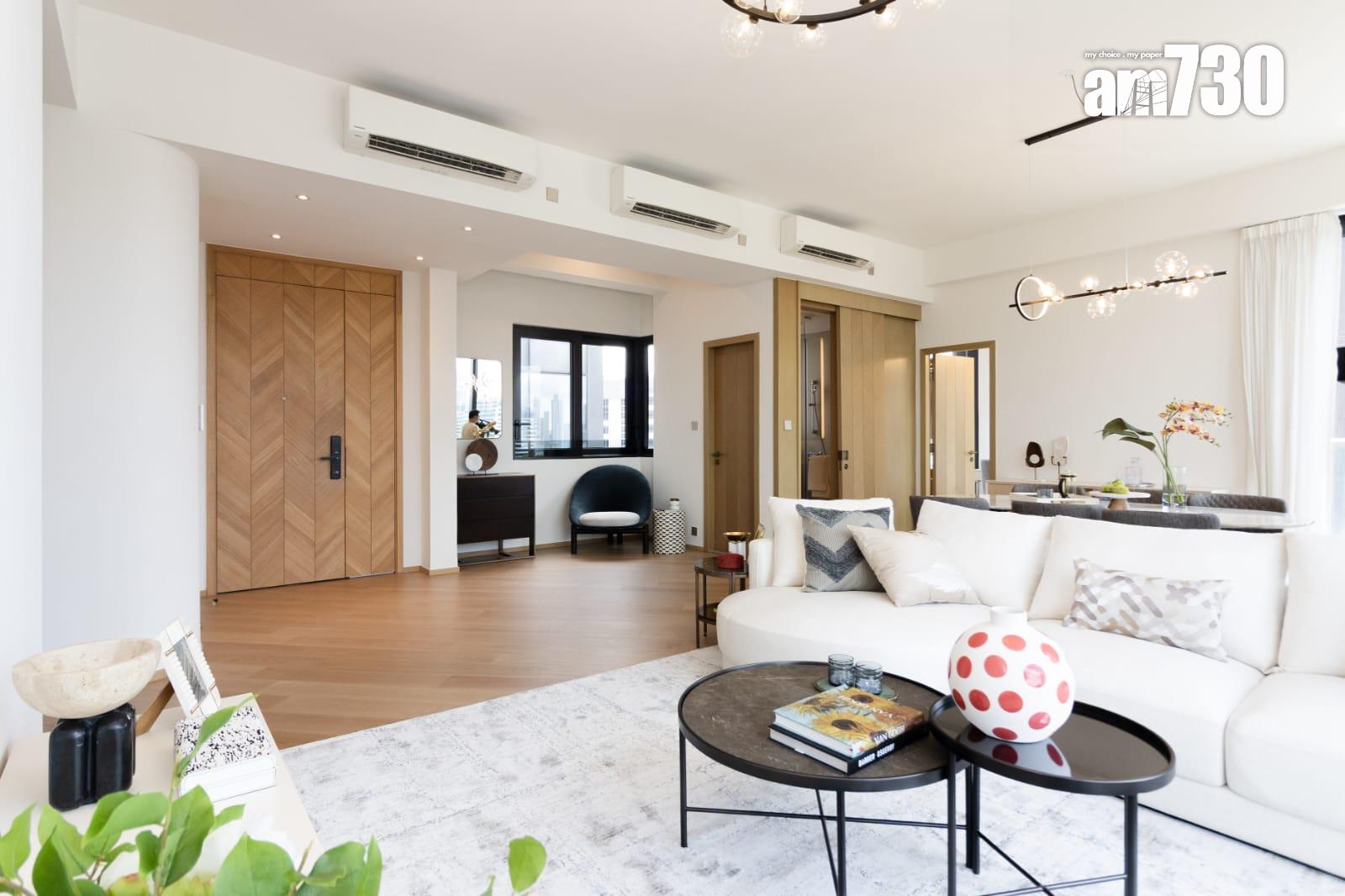 譽林示範單位|1386呎三房兩套連傢俬 落地玻璃窗擁覽加多利山景致 (多圖有片)|何文田新盤