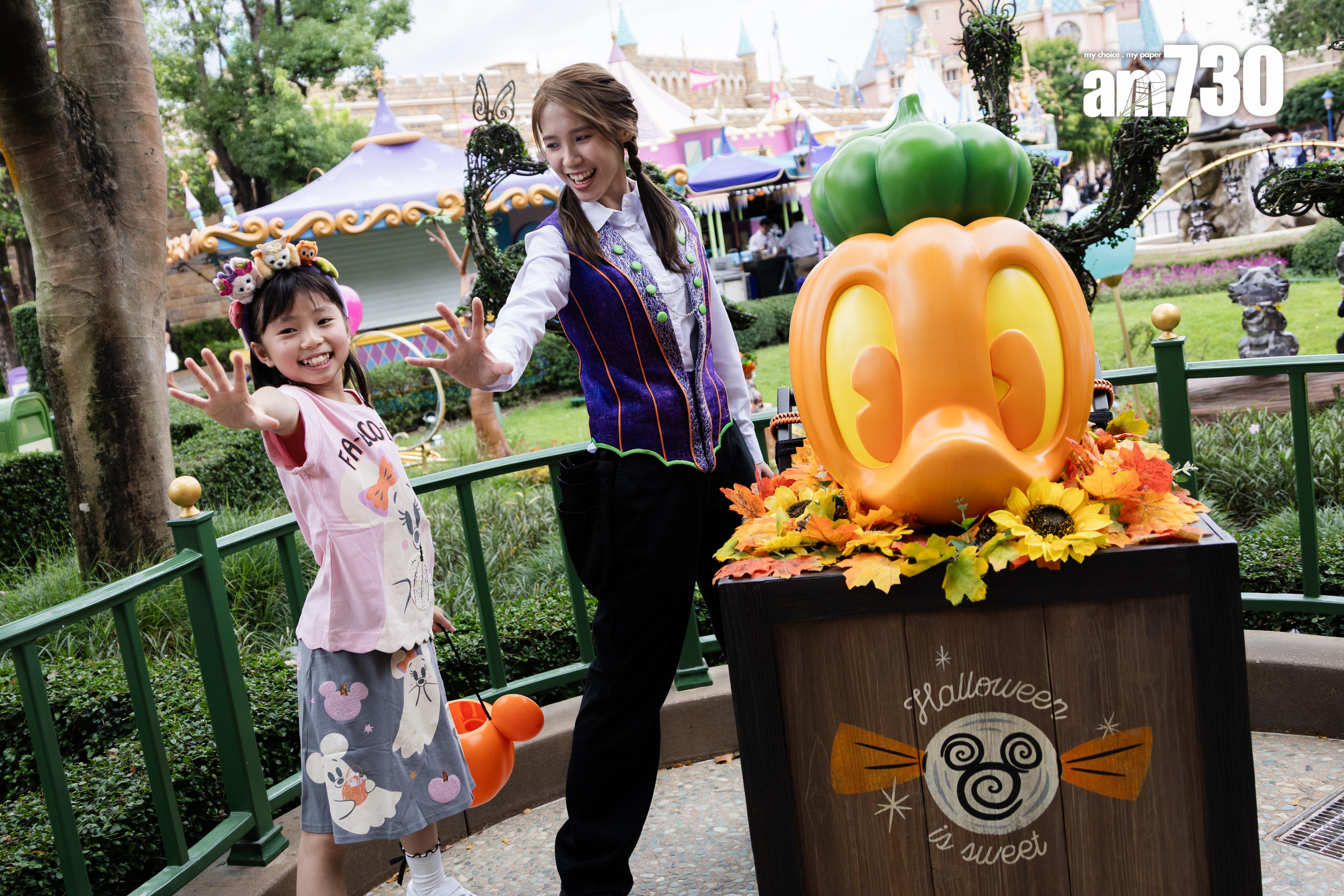 節日必玩的Trick-or-Treat遊戲。(周令知攝)