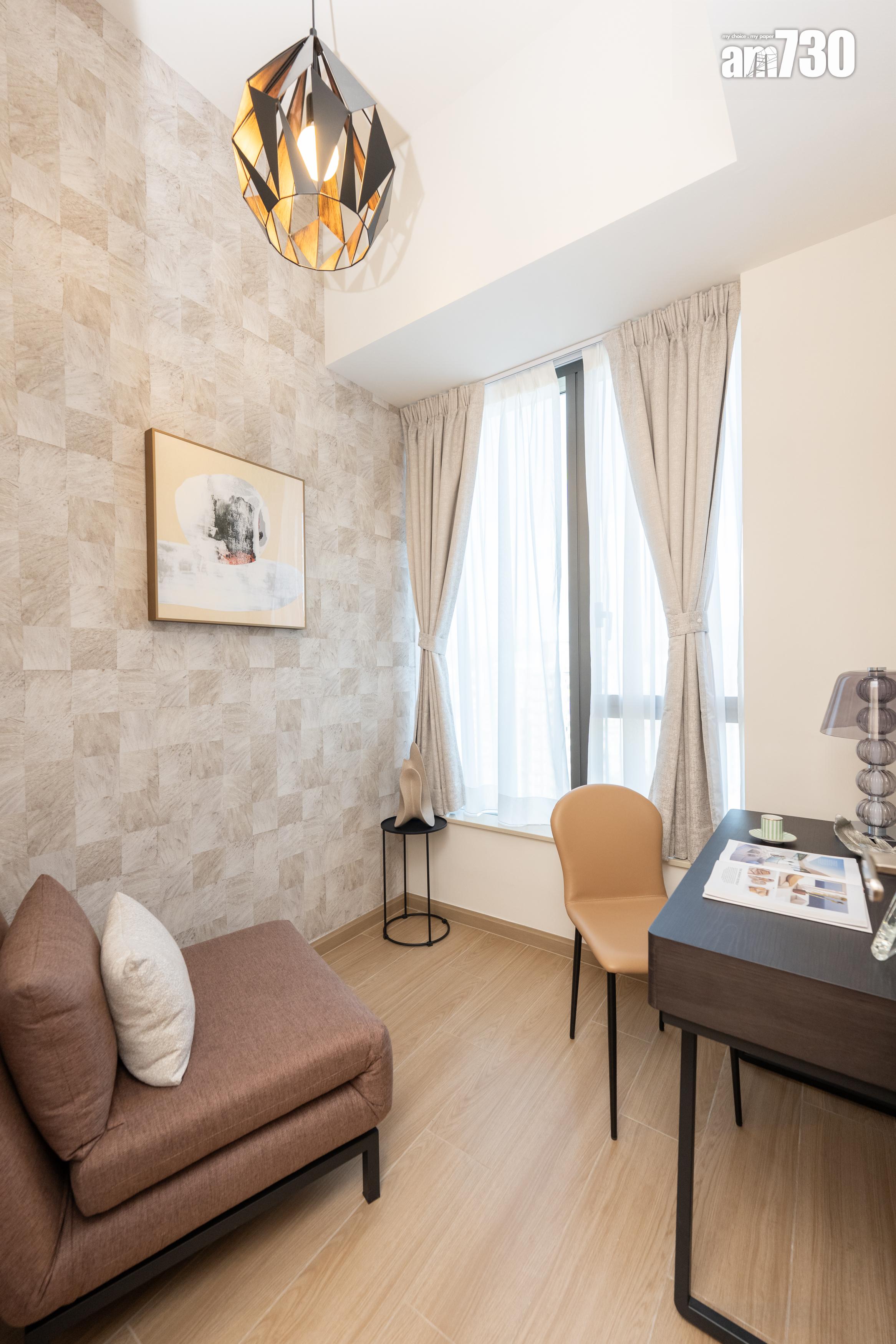 朗天峰現樓示範單位|387及365呎連裝修兩房戶 空間流露「城中森」氛圍 (多圖)|元朗新盤