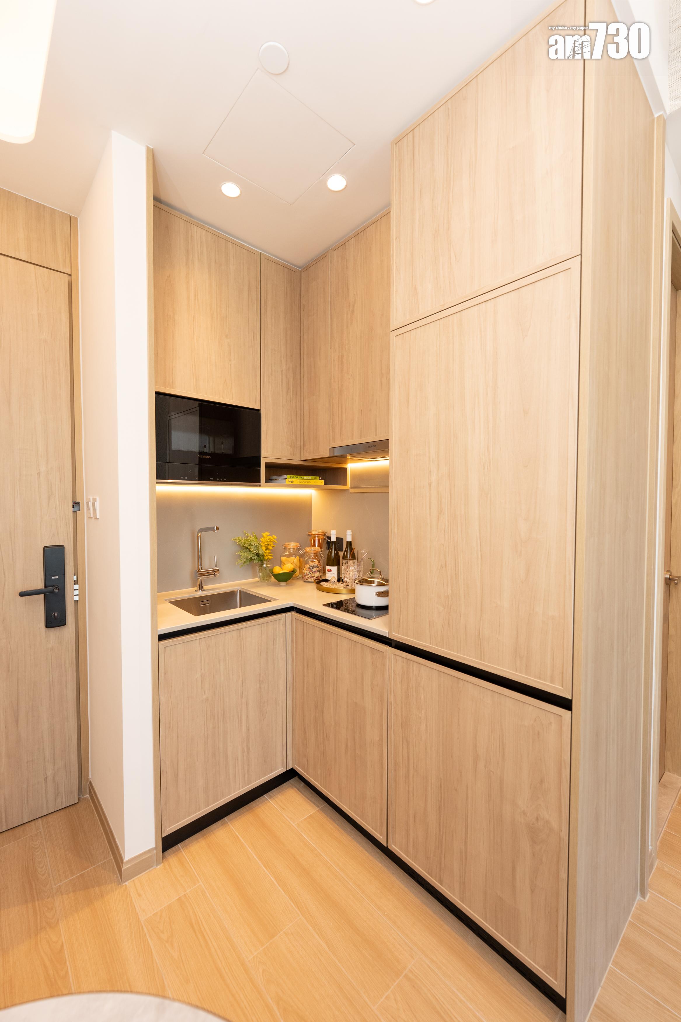 朗天峰現樓示範單位|387及365呎連裝修兩房戶 空間流露「城中森」氛圍 (多圖)|元朗新盤