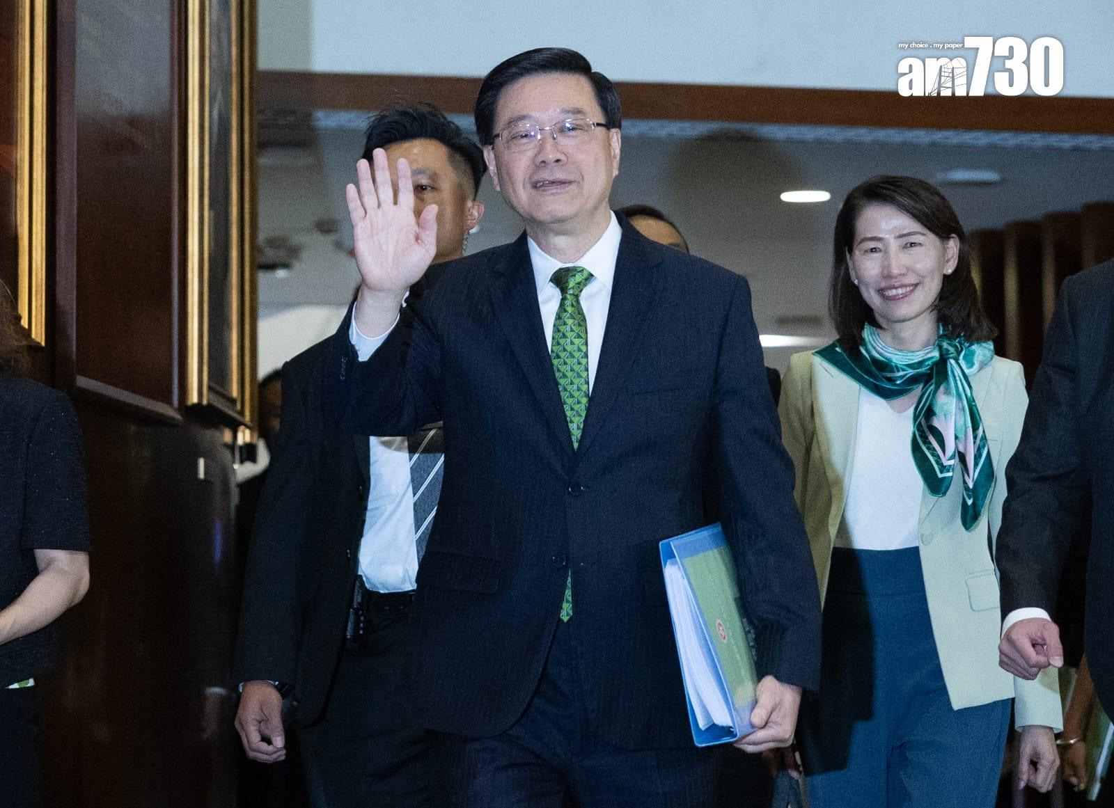 施政報告2025|特首李家超在立法會發表任內第四份《施政報告》。(蘇文傑攝)