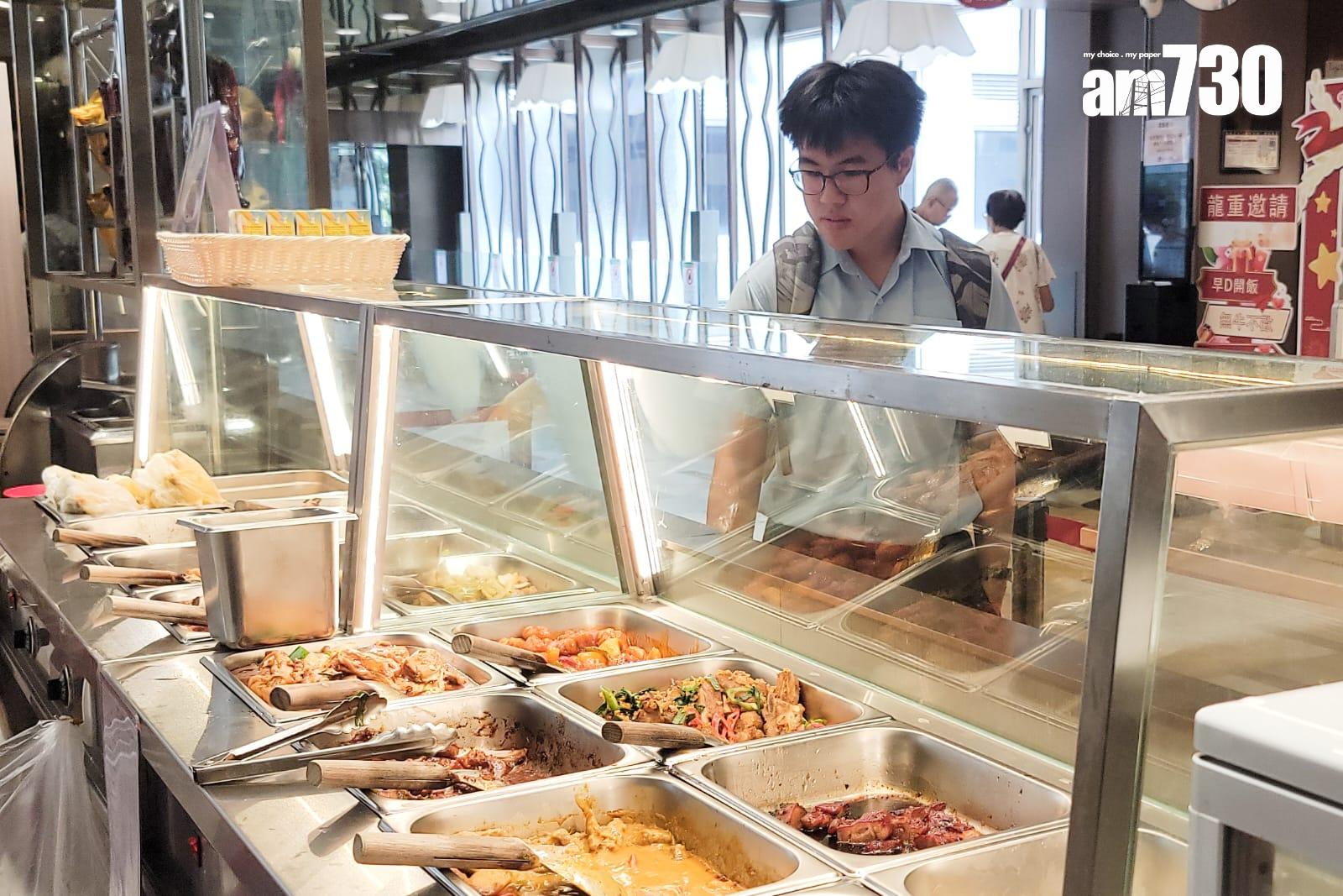 飲食集團稻香控股於選定食肆推出「兩餸飯」套餐外賣(吳康琦攝)