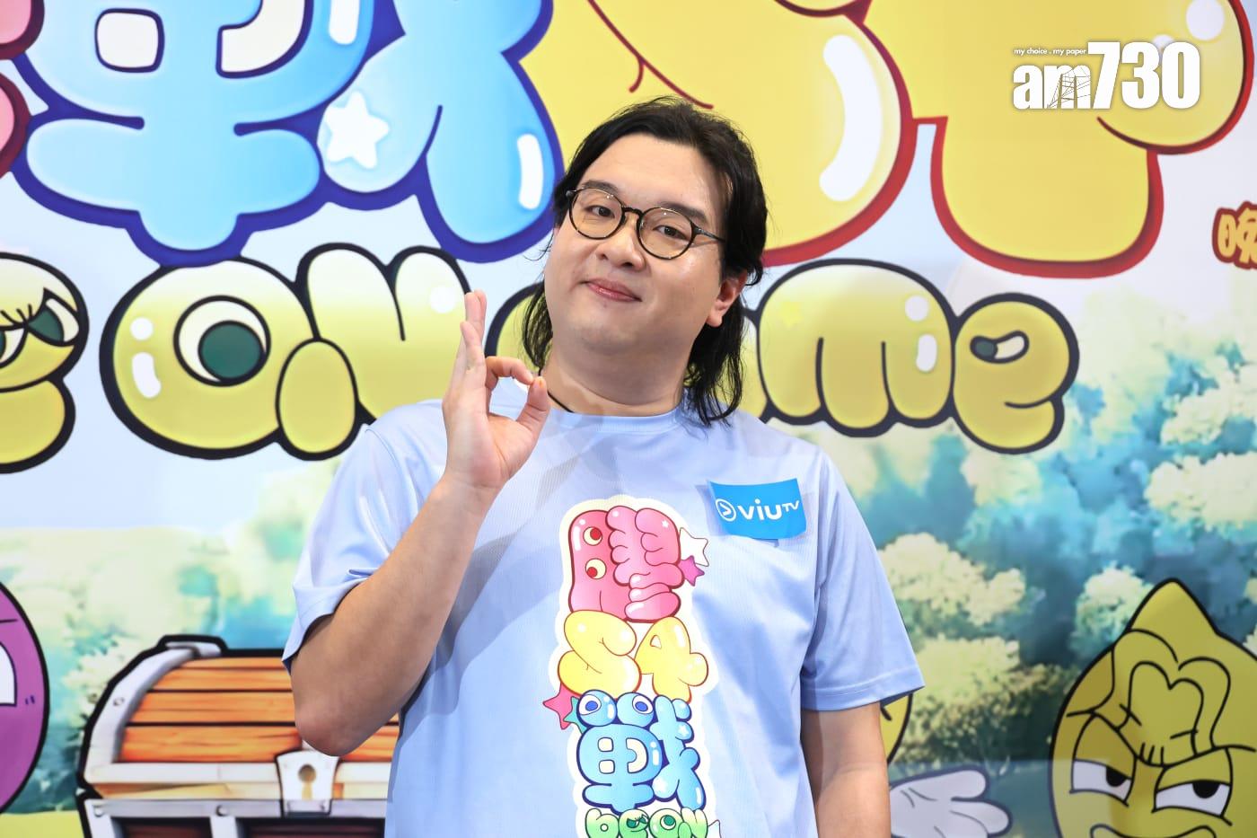 肥腸被指與霞姐撞樣,他笑稱對方自己的分身。(林俊源攝)