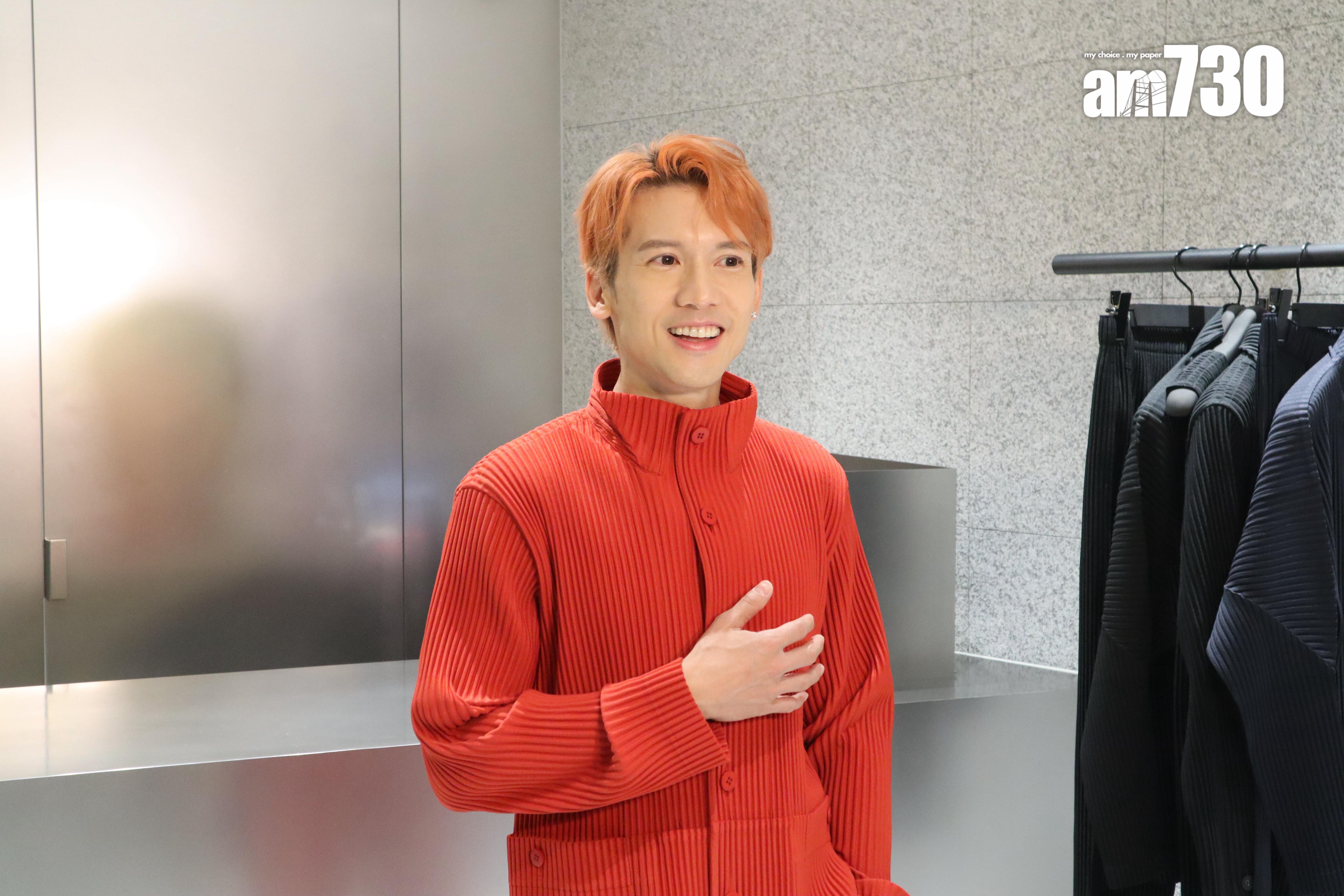 關智斌今日(15日)現身尖沙咀出席服裝品牌活動。(娛樂組攝)