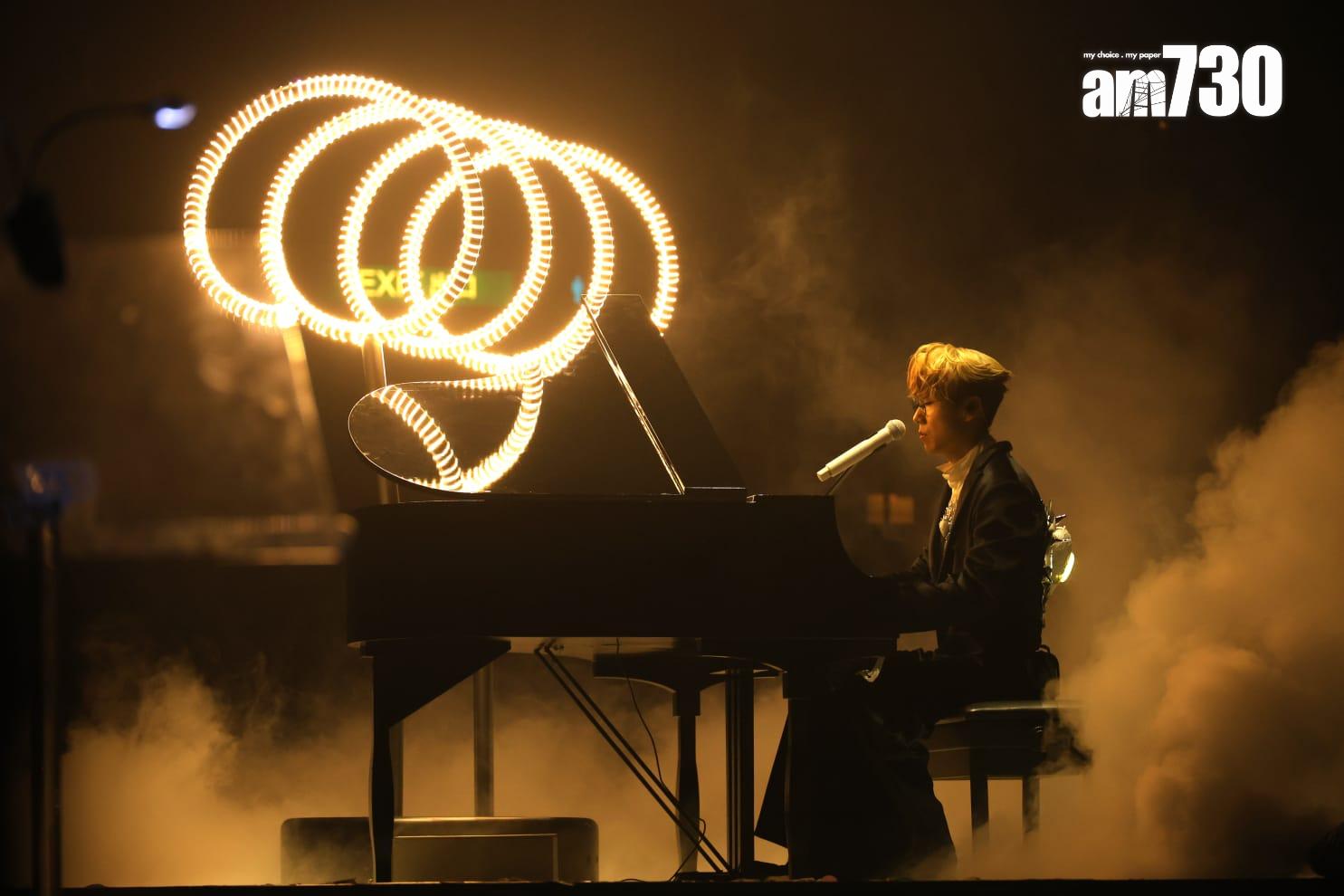 林家謙唱《普渡眾生》。(林俊源攝)