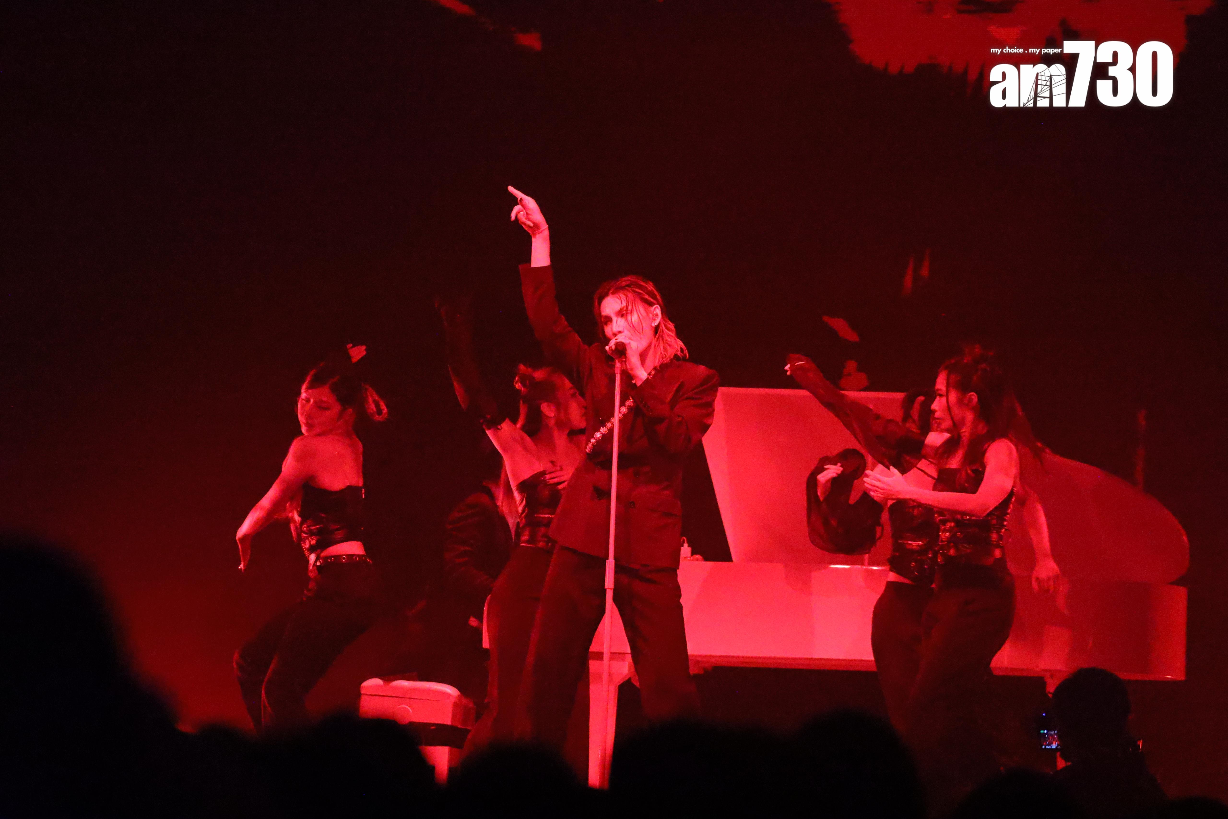 整個音樂中,Jeremy只跳唱了《唯美本尊》和《沙門》兩首作品。(娛樂組攝)