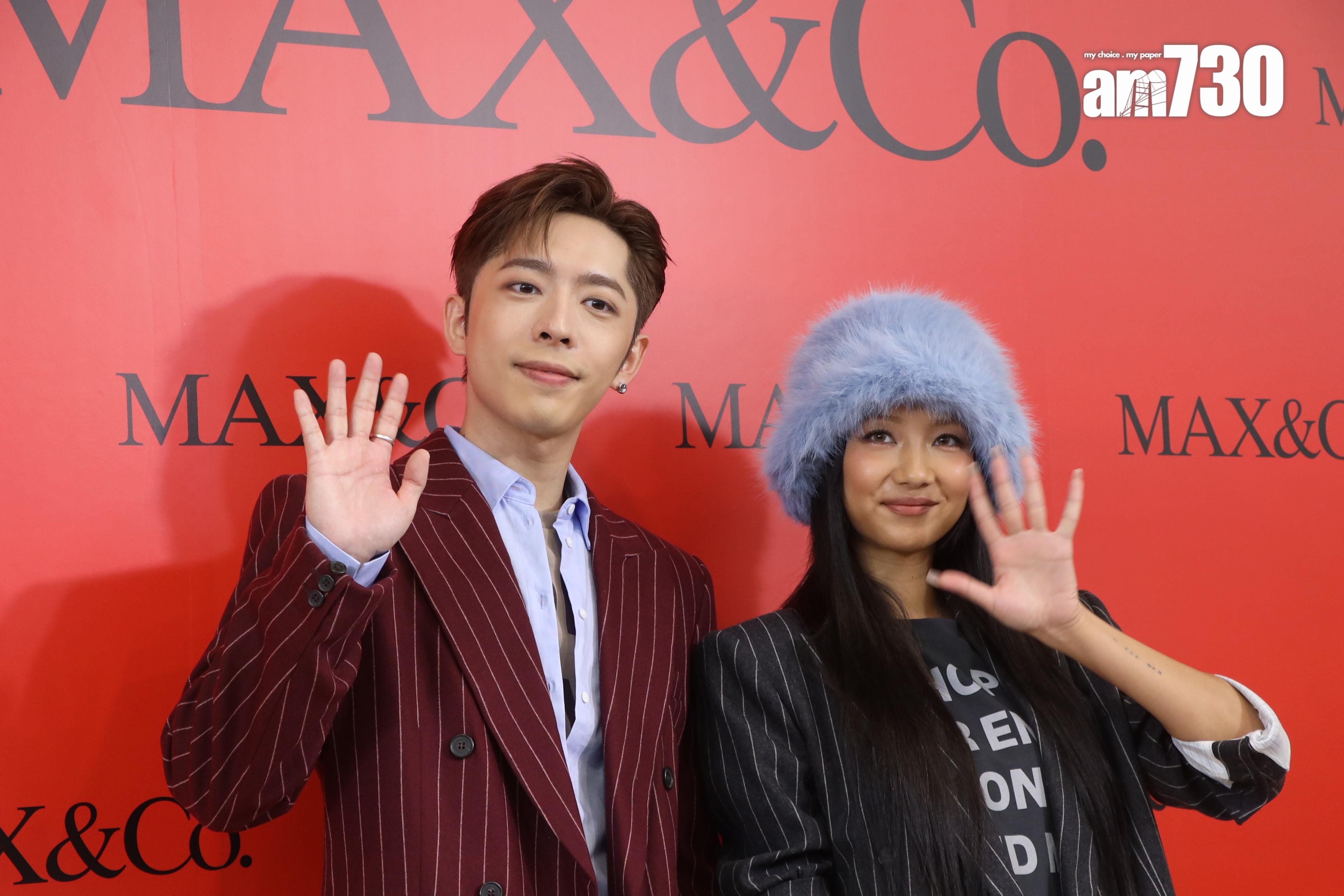 Edan今日與Marf於中環出席時裝品牌活動。 (娛樂組攝)