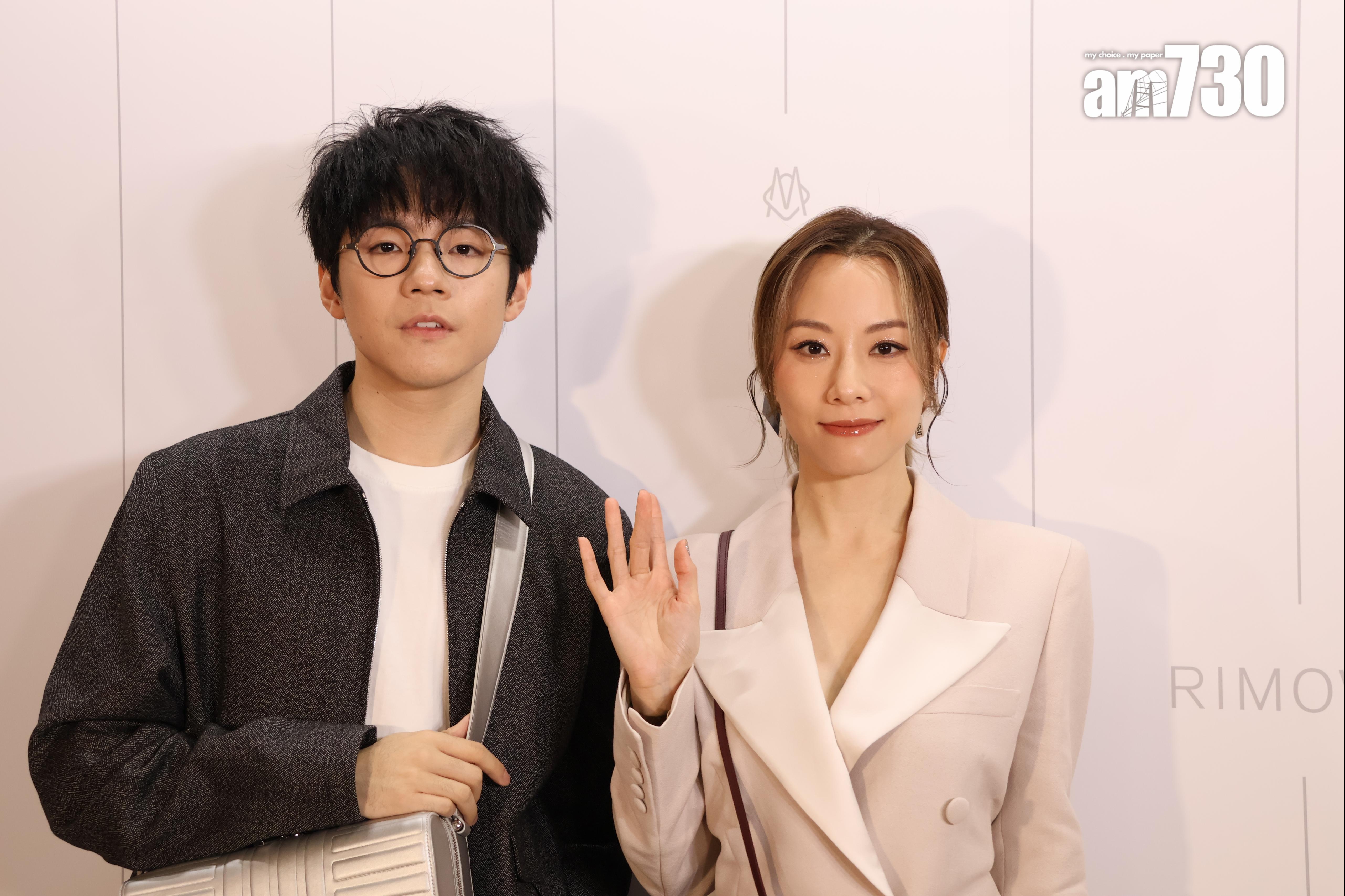 陳卓賢Ian與鄧麗欣Stephy《男排女將》Re-U出席品牌活動。(娛樂組攝)