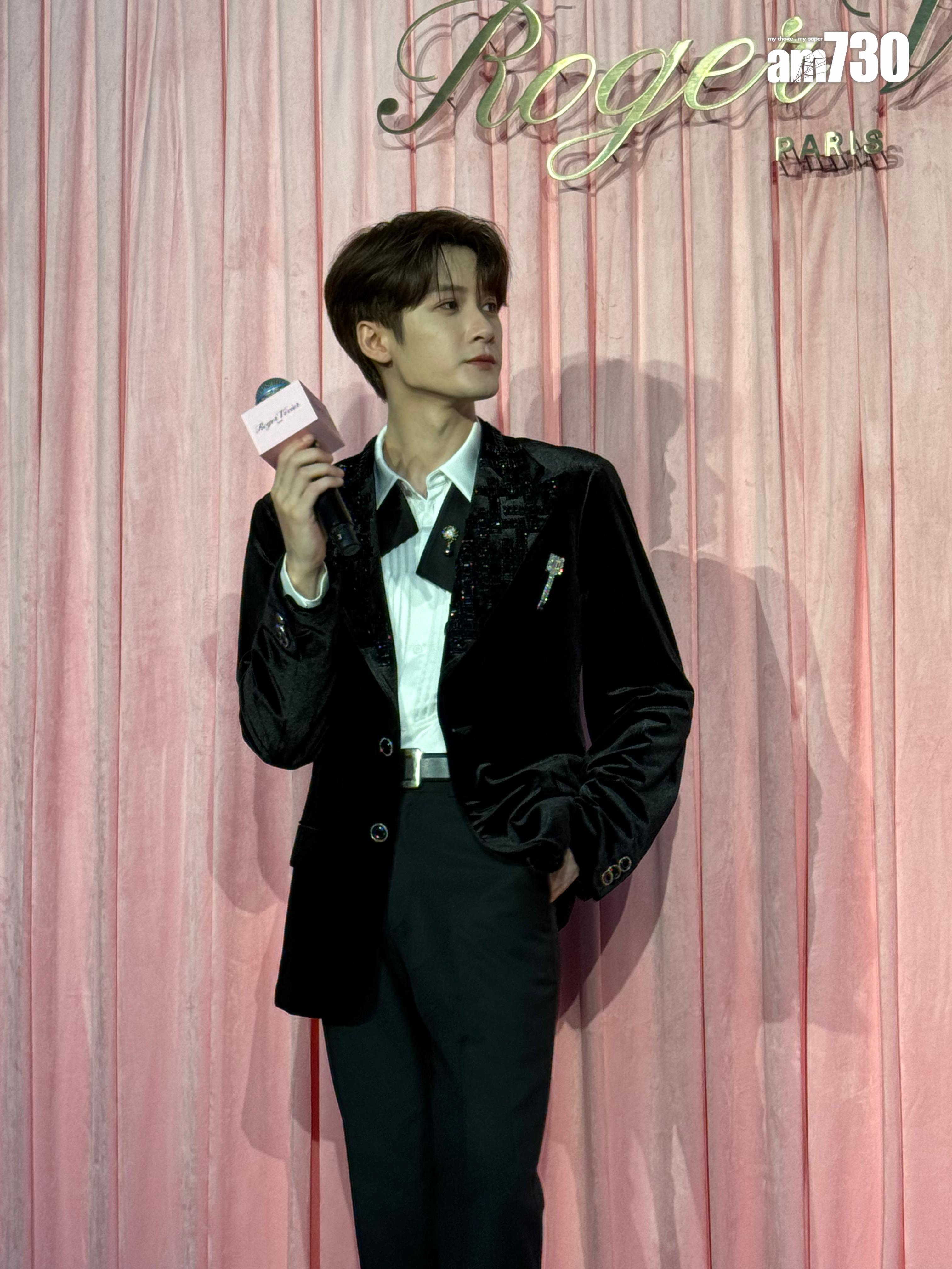 檀健次來港出席品牌活動,粉絲嗌爆商場。 (娛樂組攝)