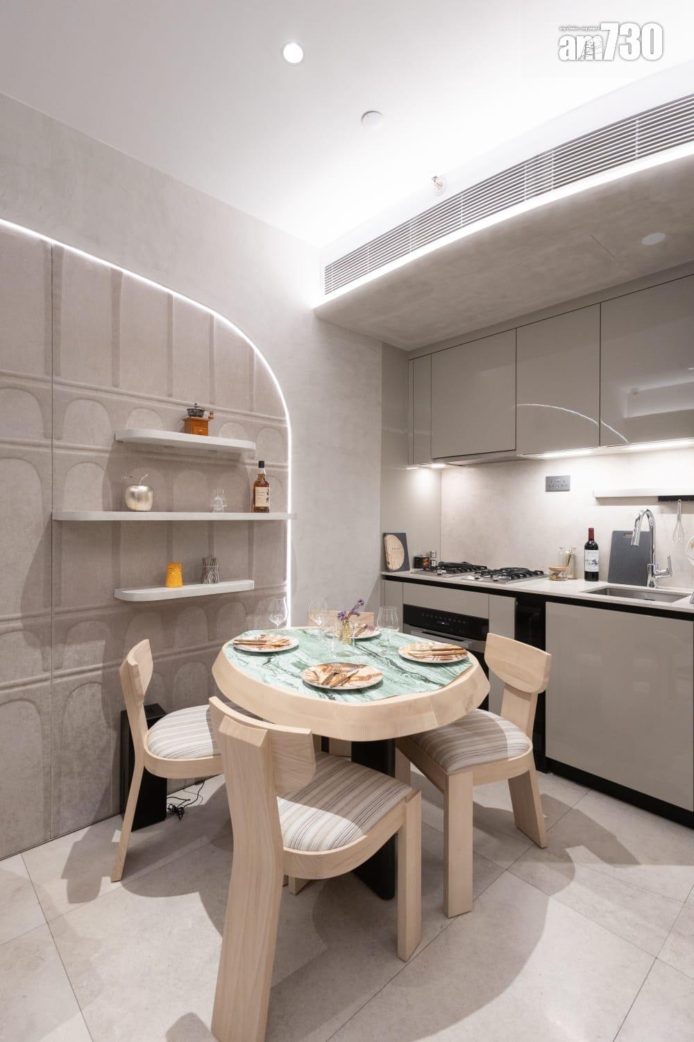 theMVP示範單位|484呎兩房平台特色戶 設計充分體現流綫動感(多圖有片)|西半山新盤