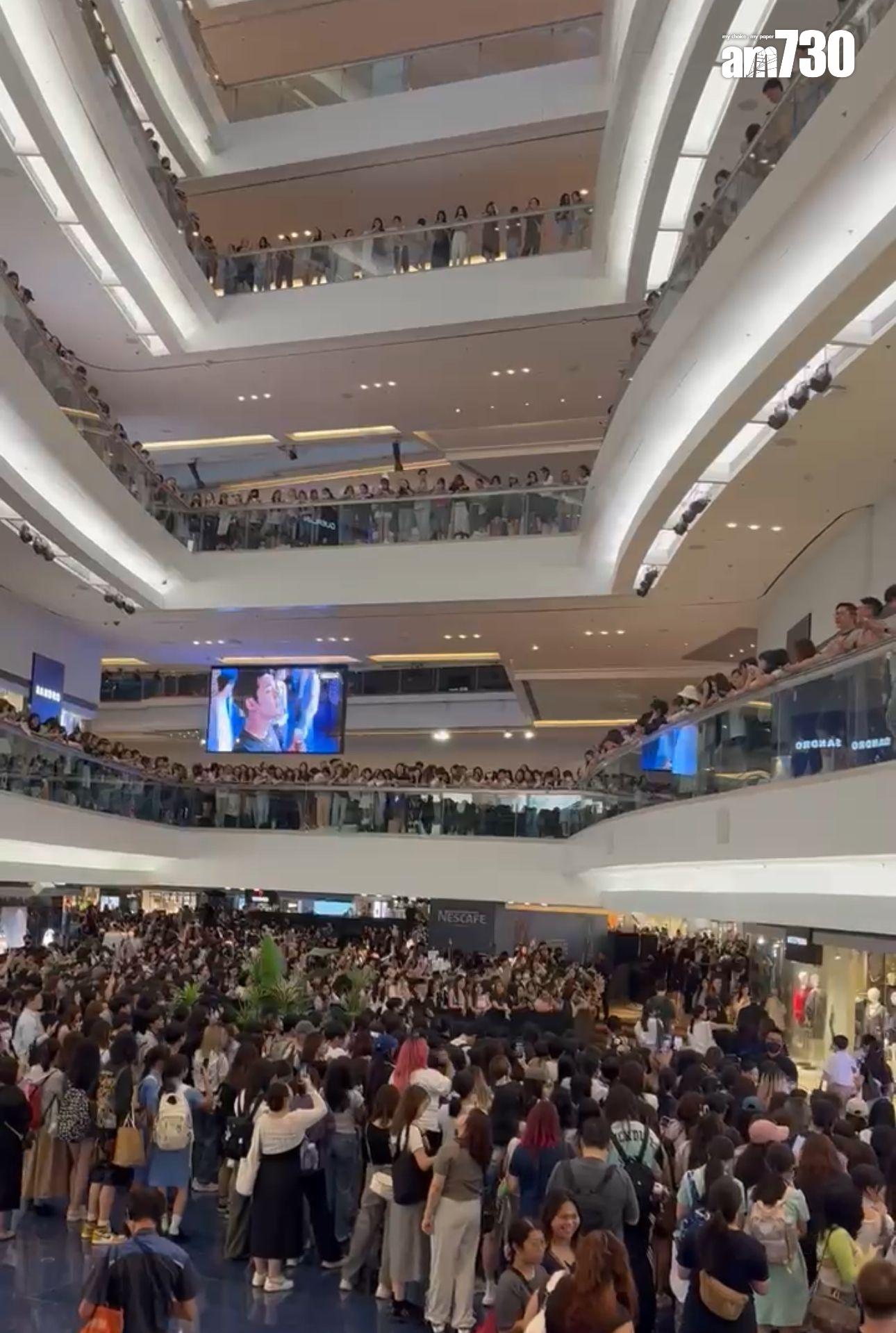 MINGYU引數千粉絲逼爆商場各樓層。 (娛樂組攝)