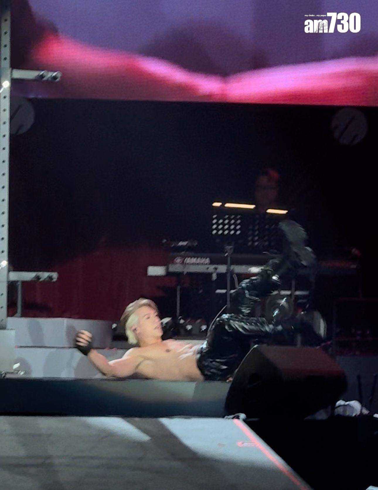 關智斌演唱會尾場發生意外。 (娛樂組攝)