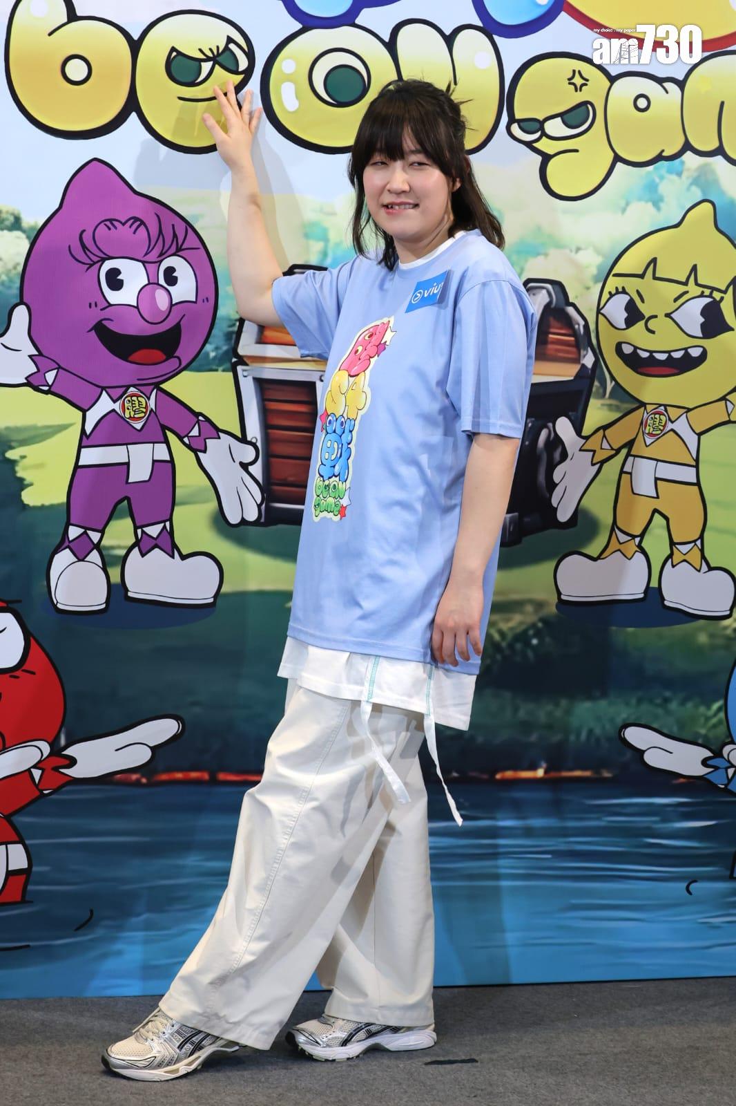 阿正出席《膠戰S4》記者會,大放笑彈。(林俊源攝)